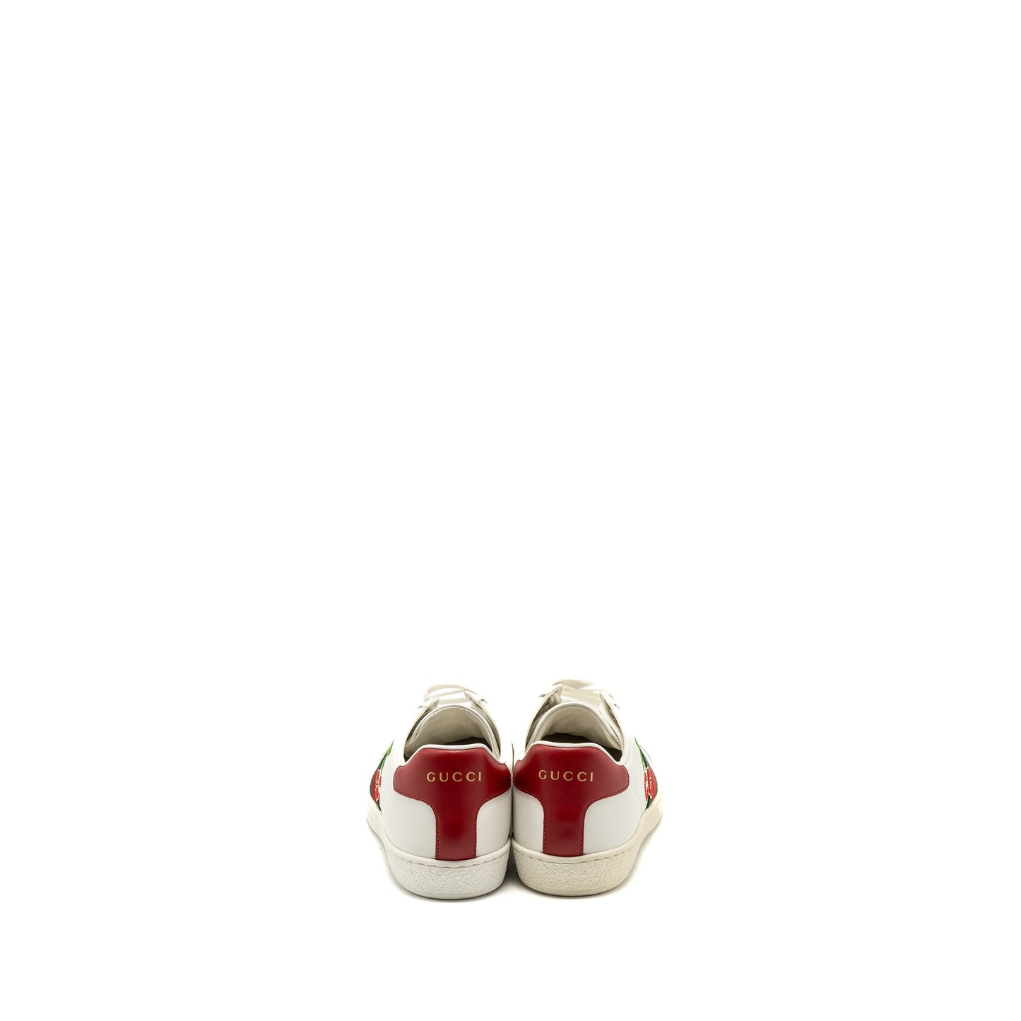 Gucci size 36 leather sneakers with cherry print white multicolour