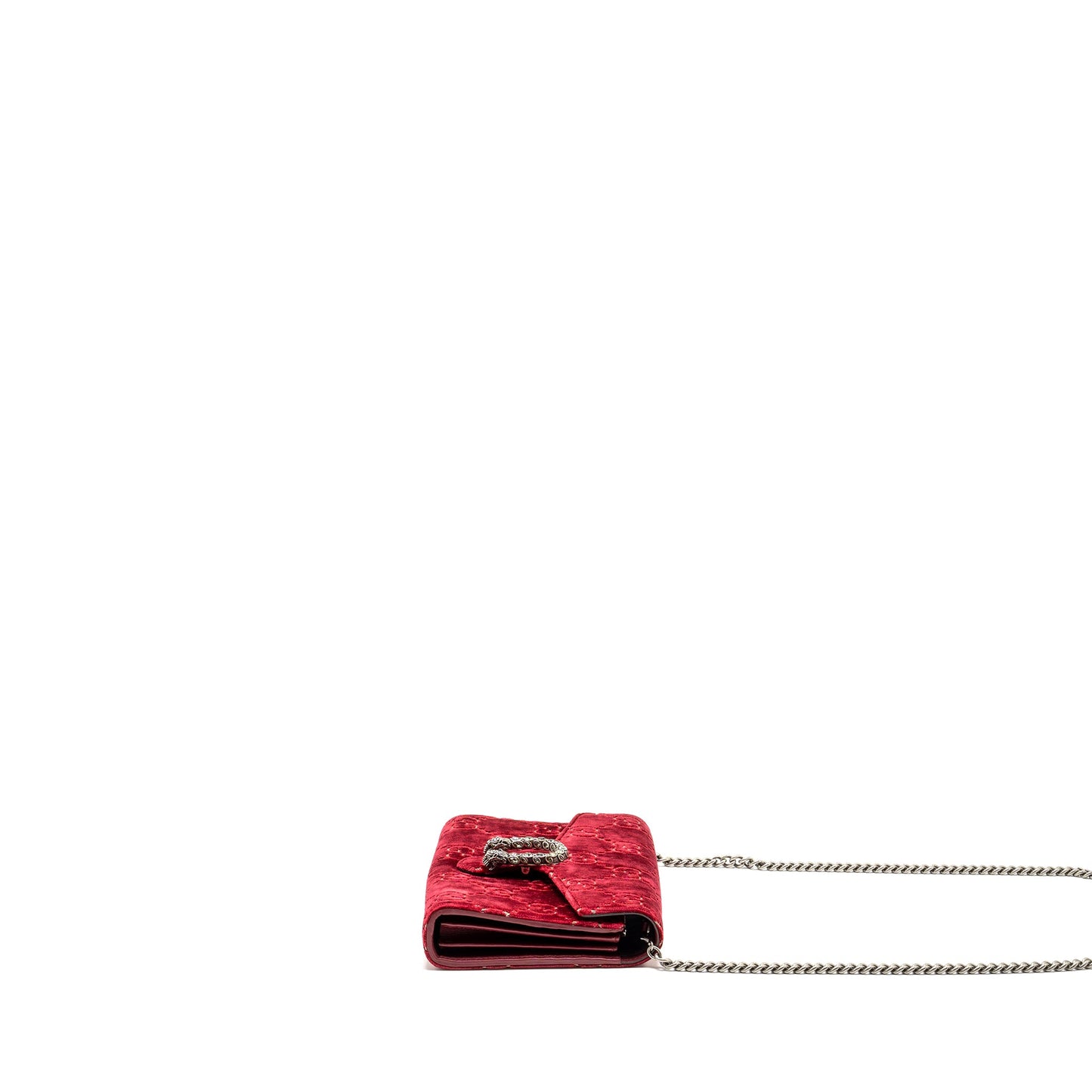 Gucci Dionysus Wallet on Chain Velvet Red