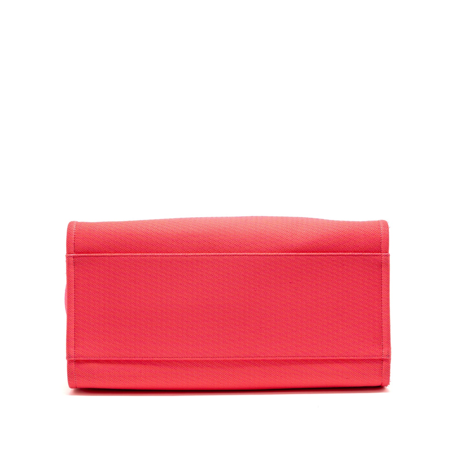 Chanel Large Deauville Tote Shopping Bag Canvas/Calfskin Hot Pink SHW