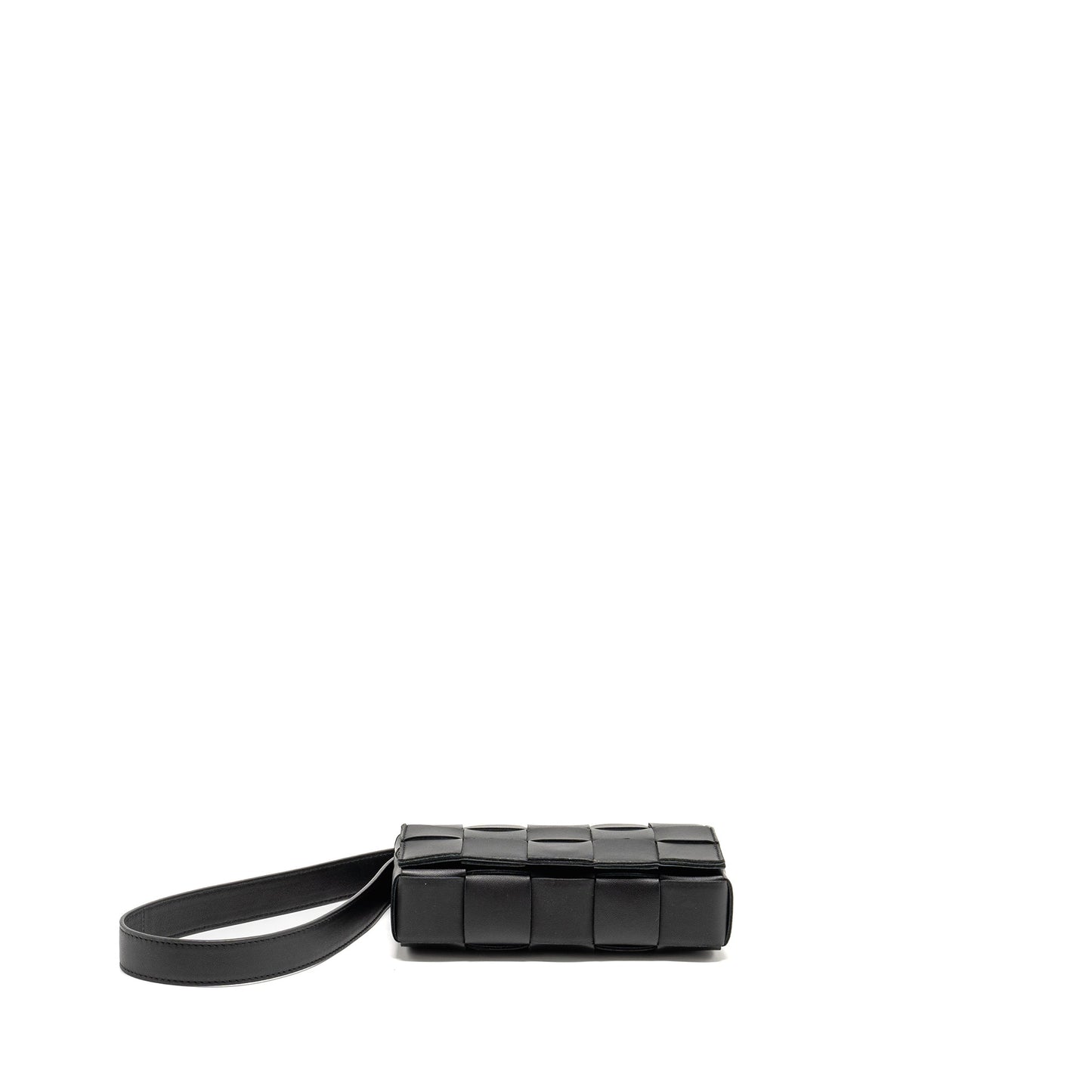Bottega Veneta Small Cassette Purse Lambskin Black