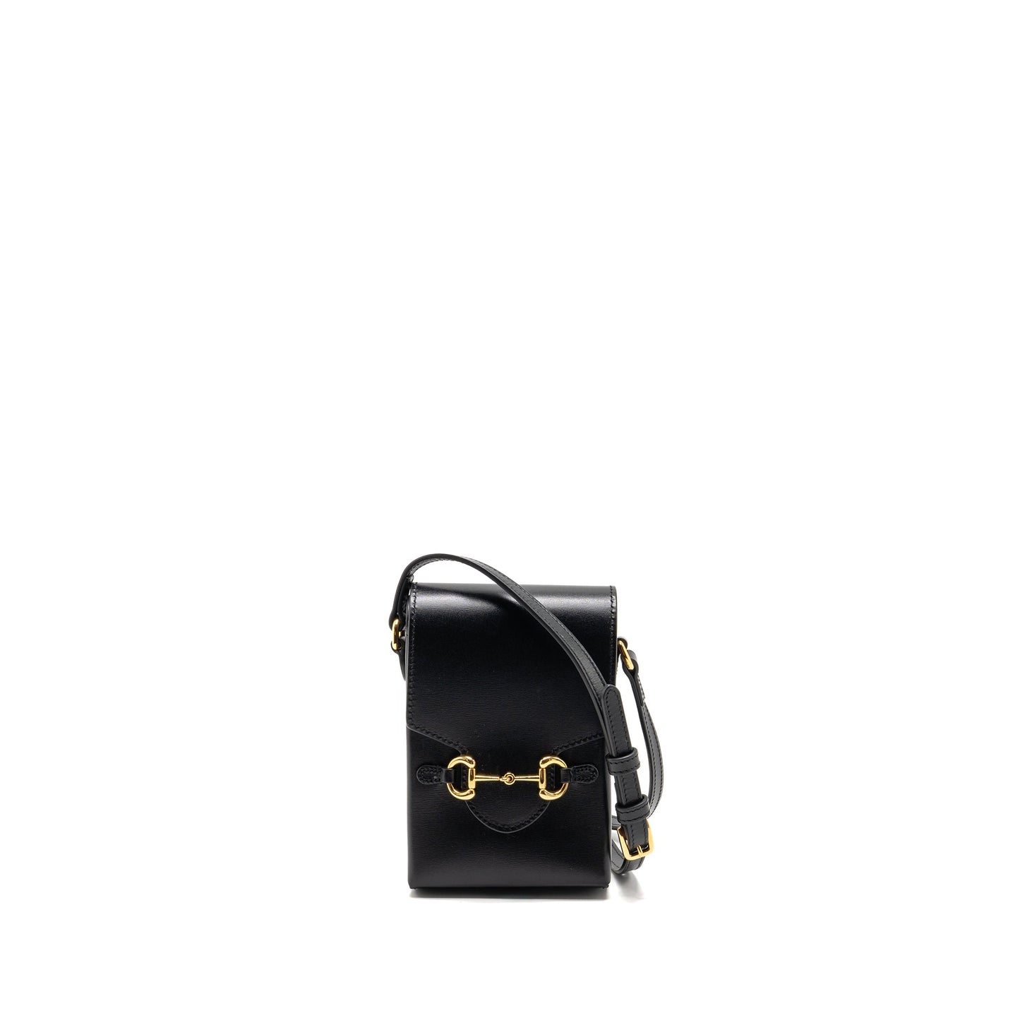 Gucci Horsebit Mini Crossbody Purse Leather Black