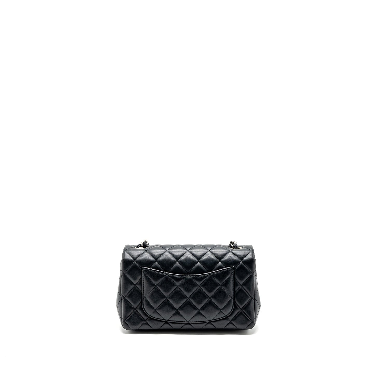 Chanel Classic Mini Rectangular Flap Bag Lambskin Black SHW