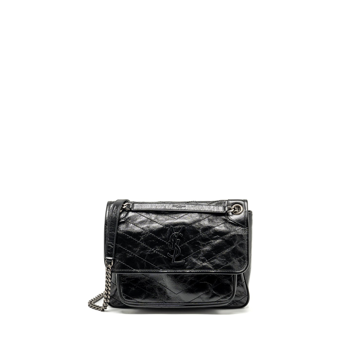 Saint Laurent/ Medium Niki Calfskin Black