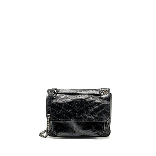 Saint Laurent/ Medium Niki Calfskin Black