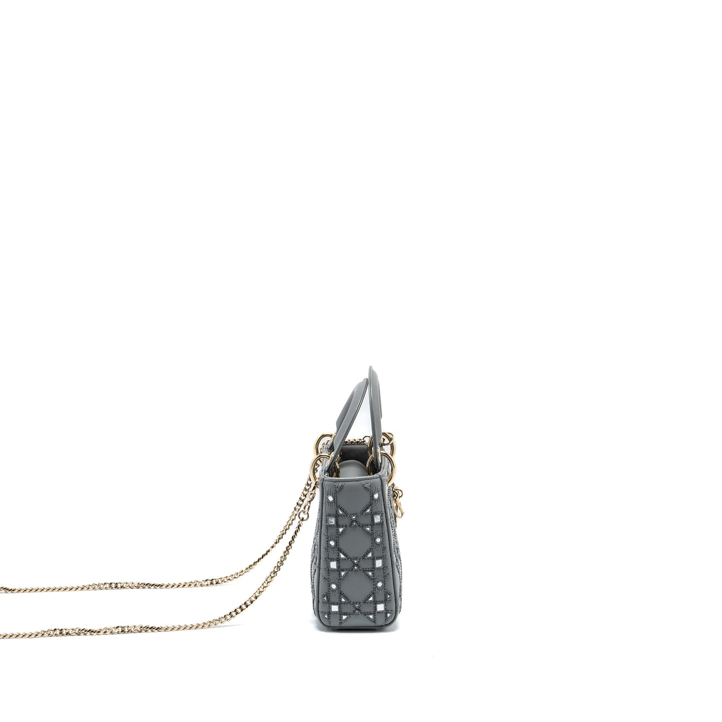 Dior Mini Lady Dior Limited Edition Lambskin Grey