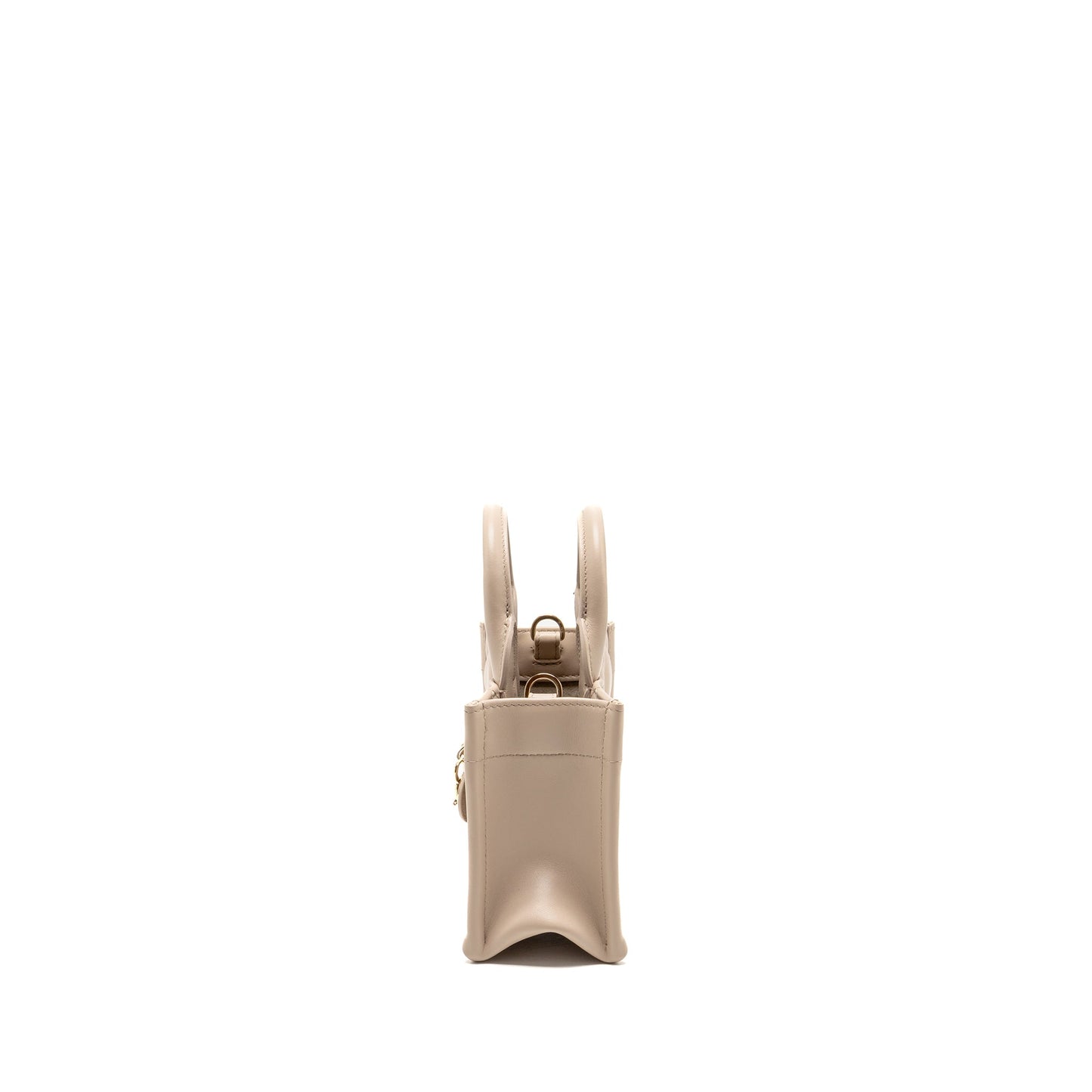 Dior Dioramour Mini Dior Book Tote Macrocannage Calfskin Powder Beige