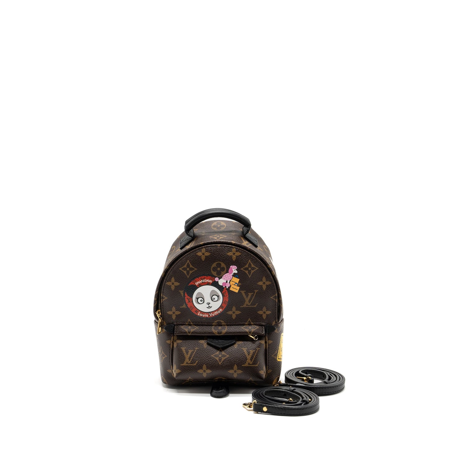 Louis Vuitton Mini Palm Spring Backpack Limited Edition Monogram Canvas/multicolour