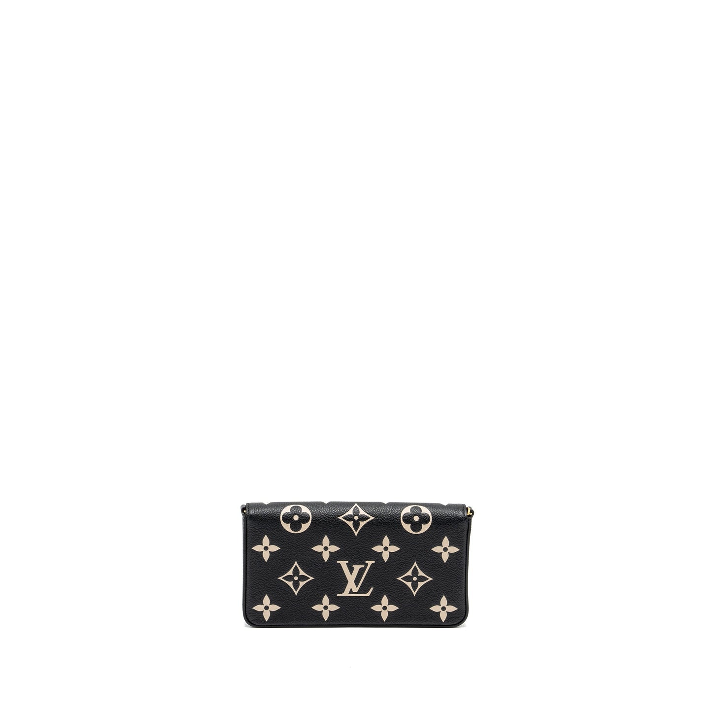 Louis Vuitton Felicie Pochette Monogram Empreinte Leather Black/Beige