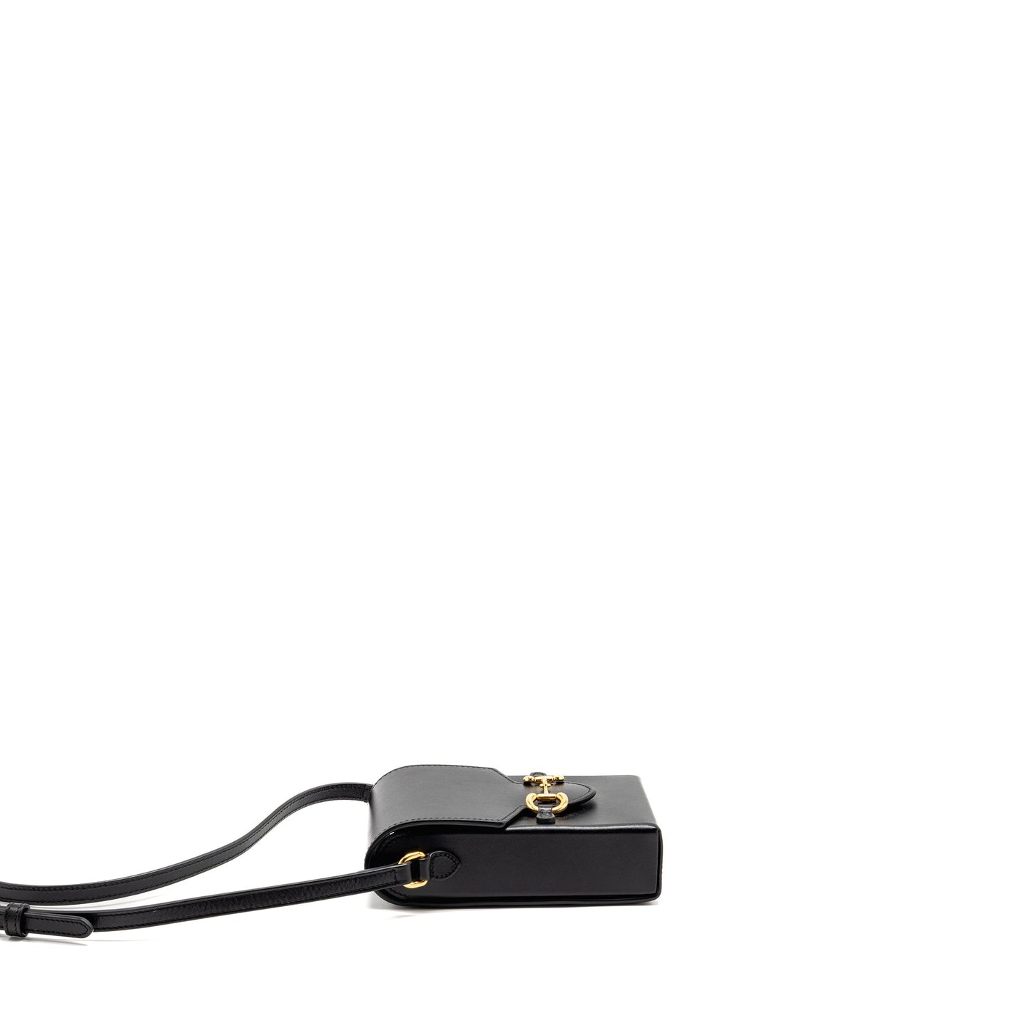 Gucci Horsebit Mini Crossbody Purse Leather Black
