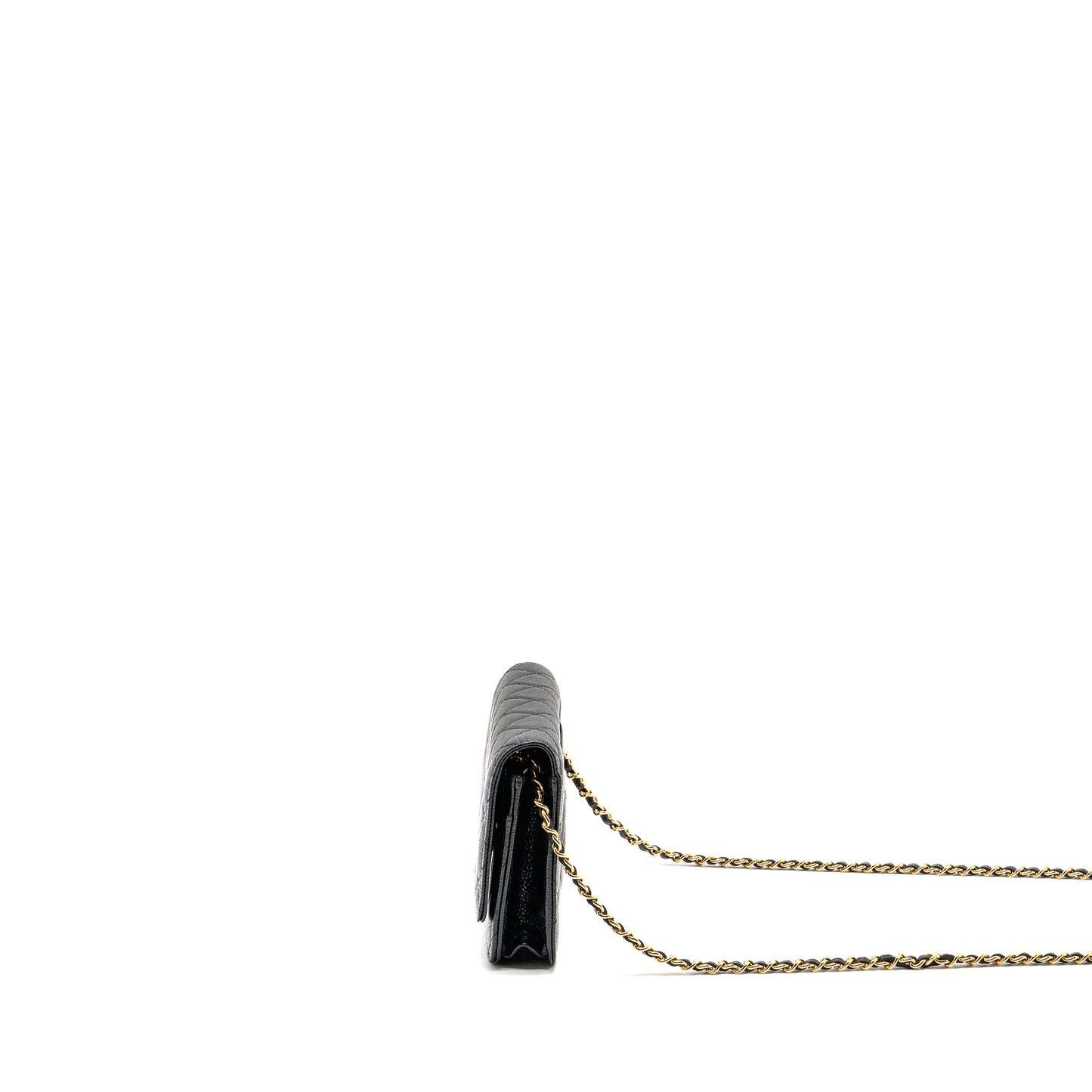 Chanel Classic Wallet on Chain Caviar Black GHW (Microchip)