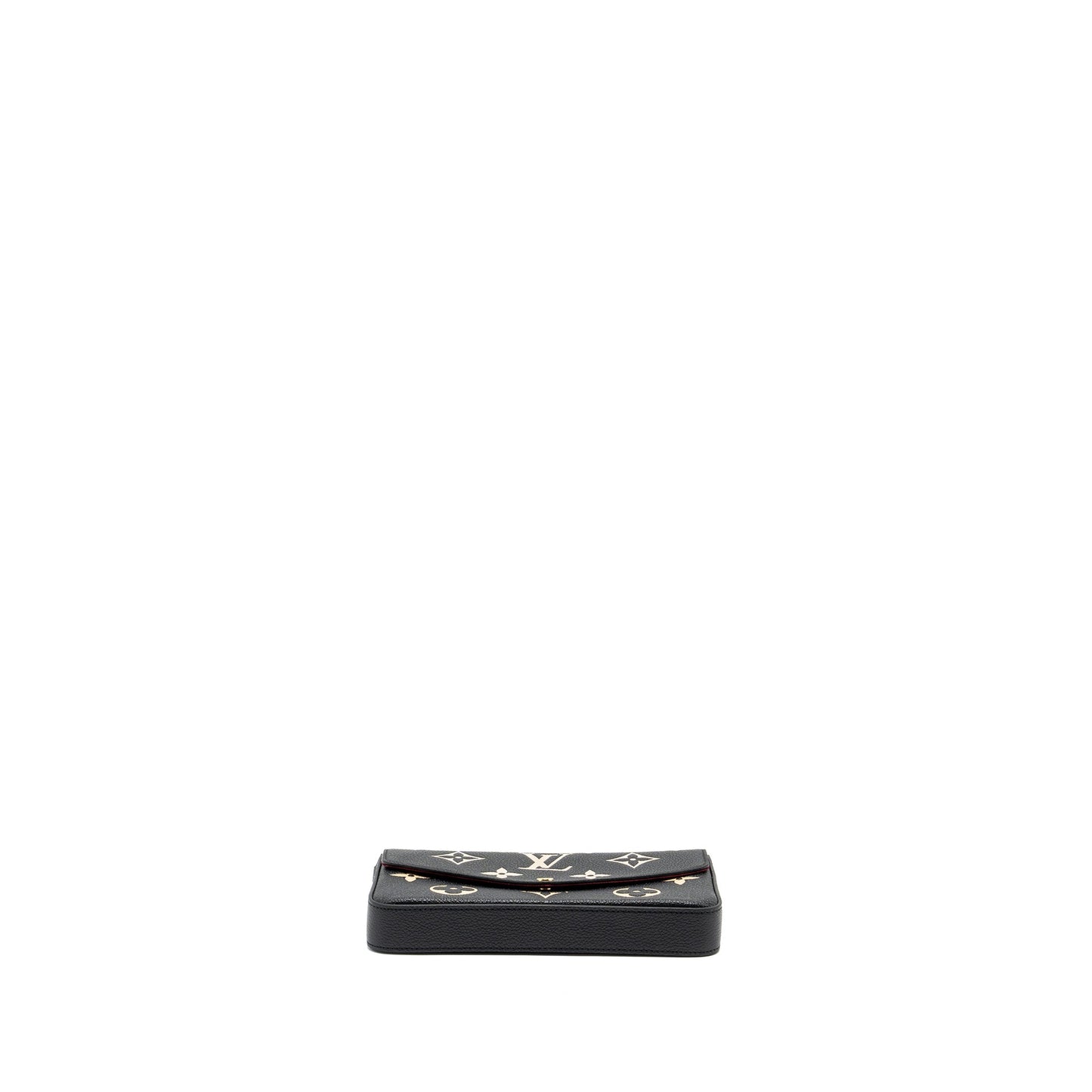 Louis Vuitton Felicie Pochette Monogram Empreinte Leather Black/Beige