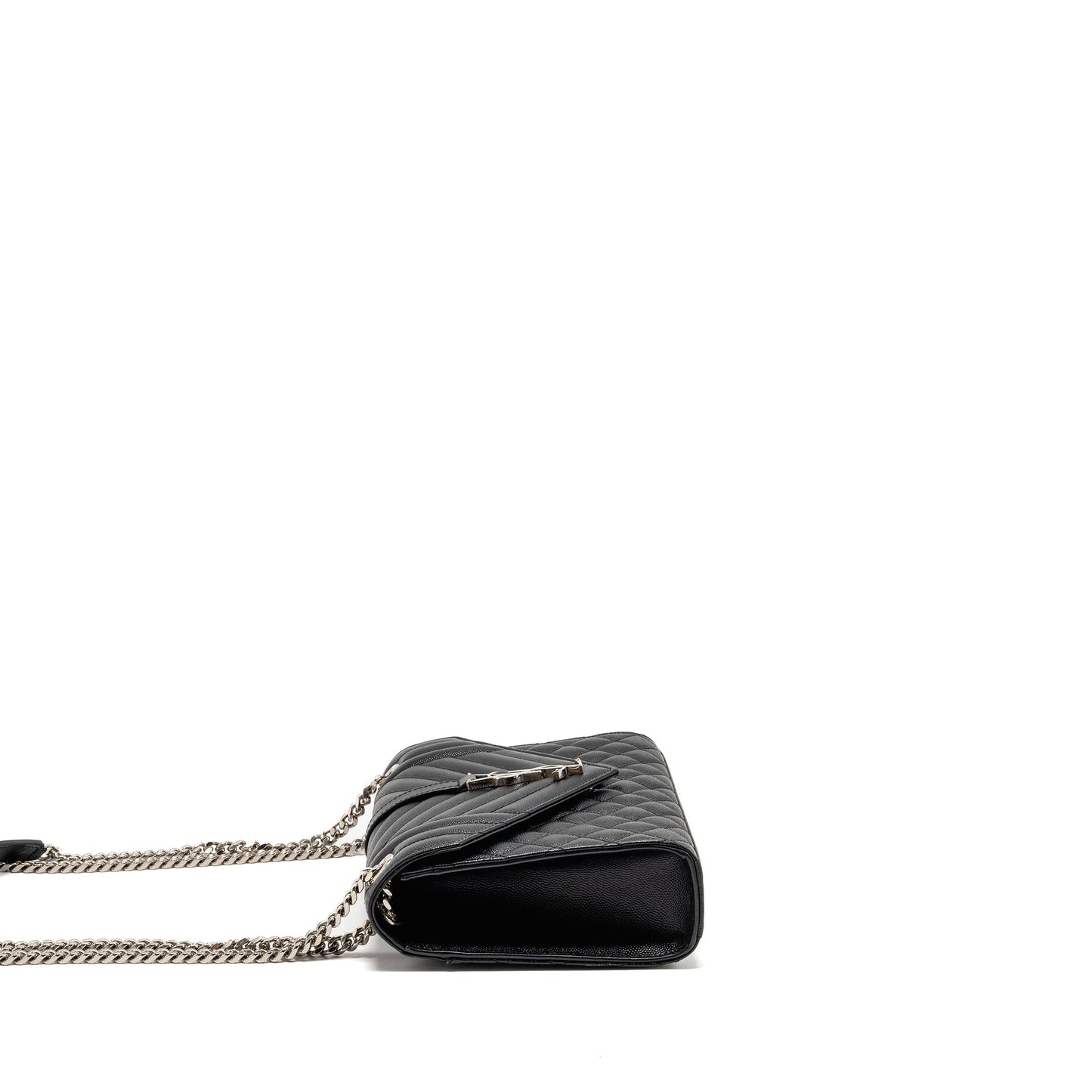 Saint Laurent/Ysl Medium Envelop Purse Grained Calfskin Black