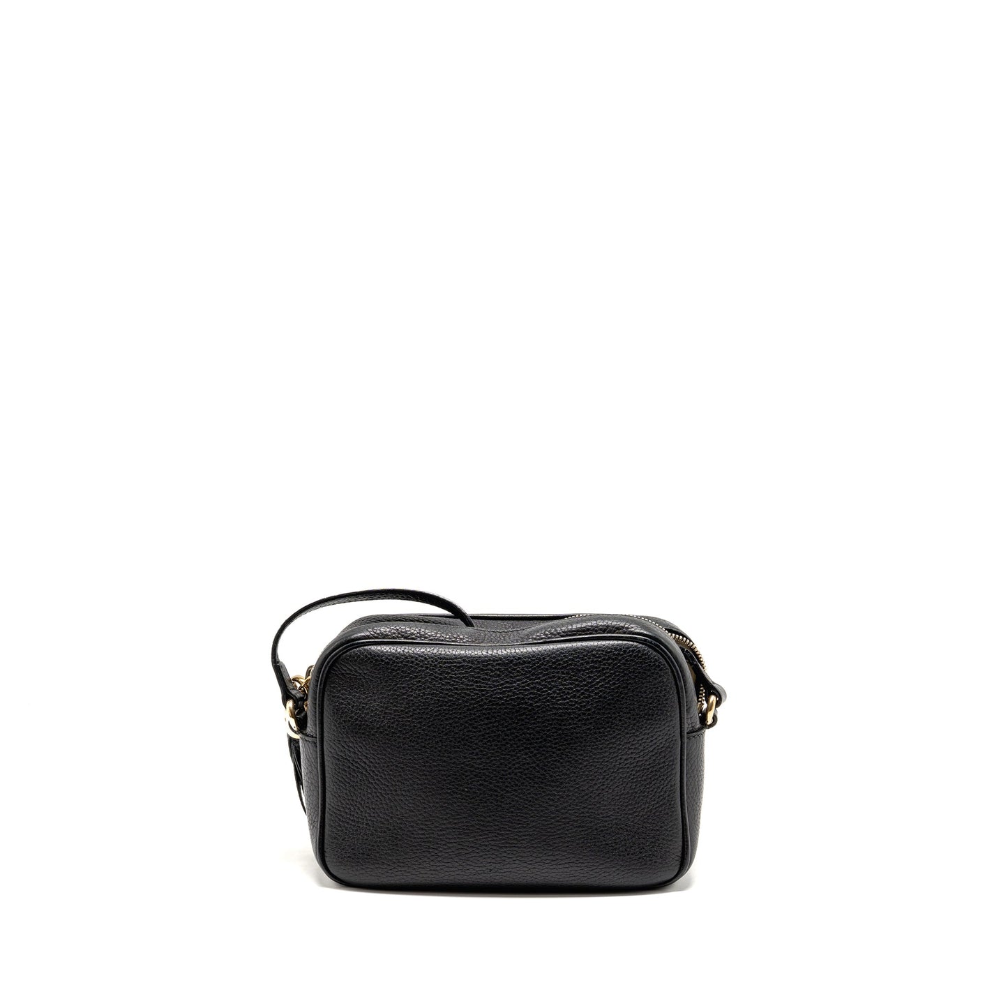 GUCCI Soho Disco Camera Crossbody Purse Calfskin Black