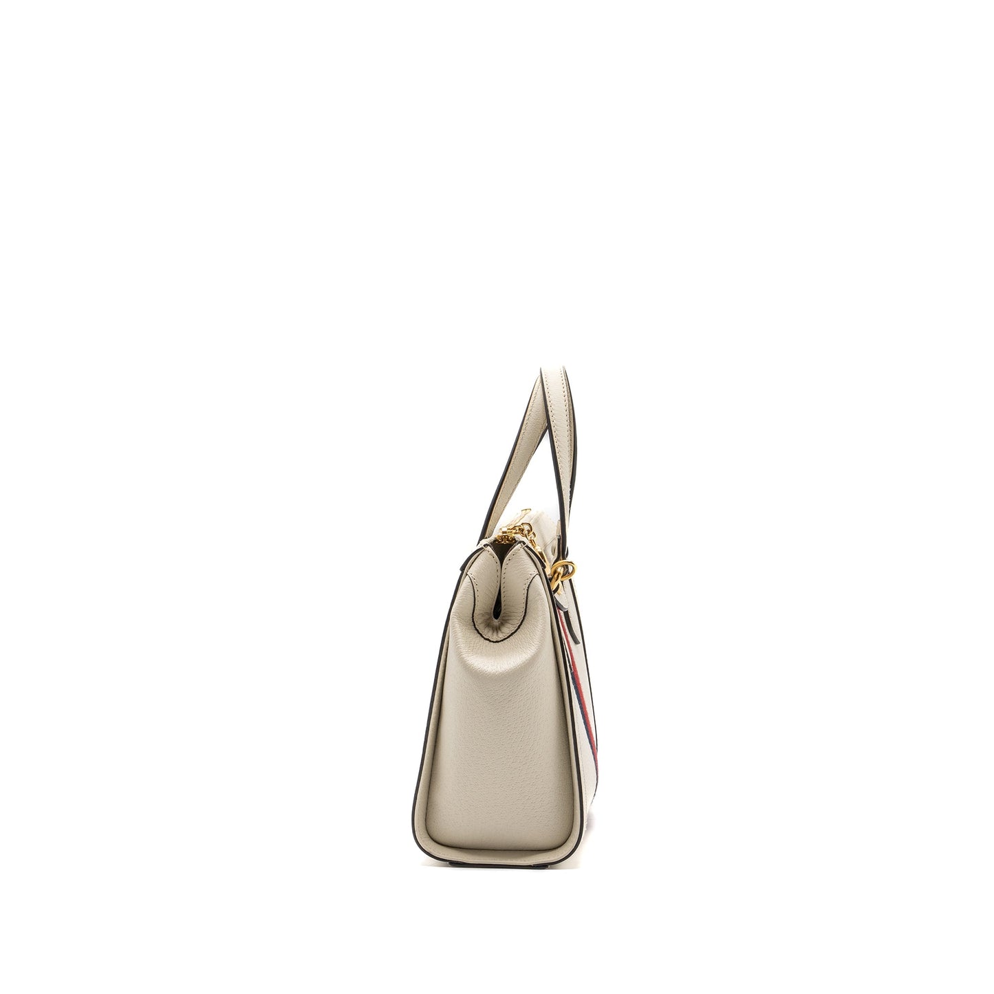 Gucci Ophidia Small Tote Purse Calfskin White/ Multicolour