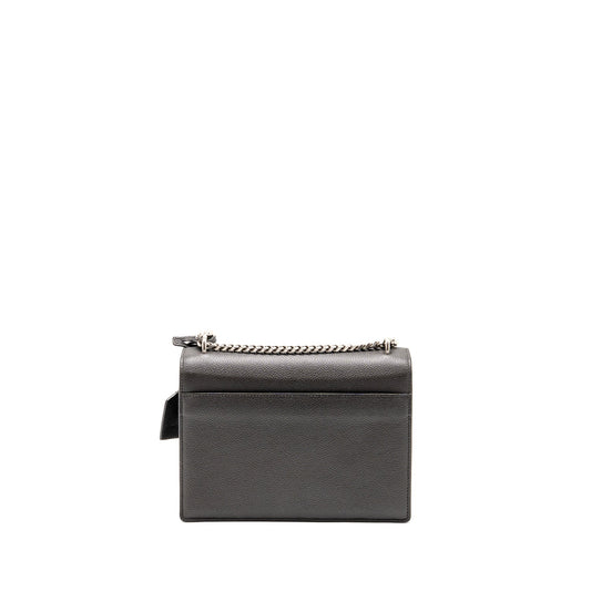 Saint Laurent/ Medium Sunset Purse Calfskin Grey