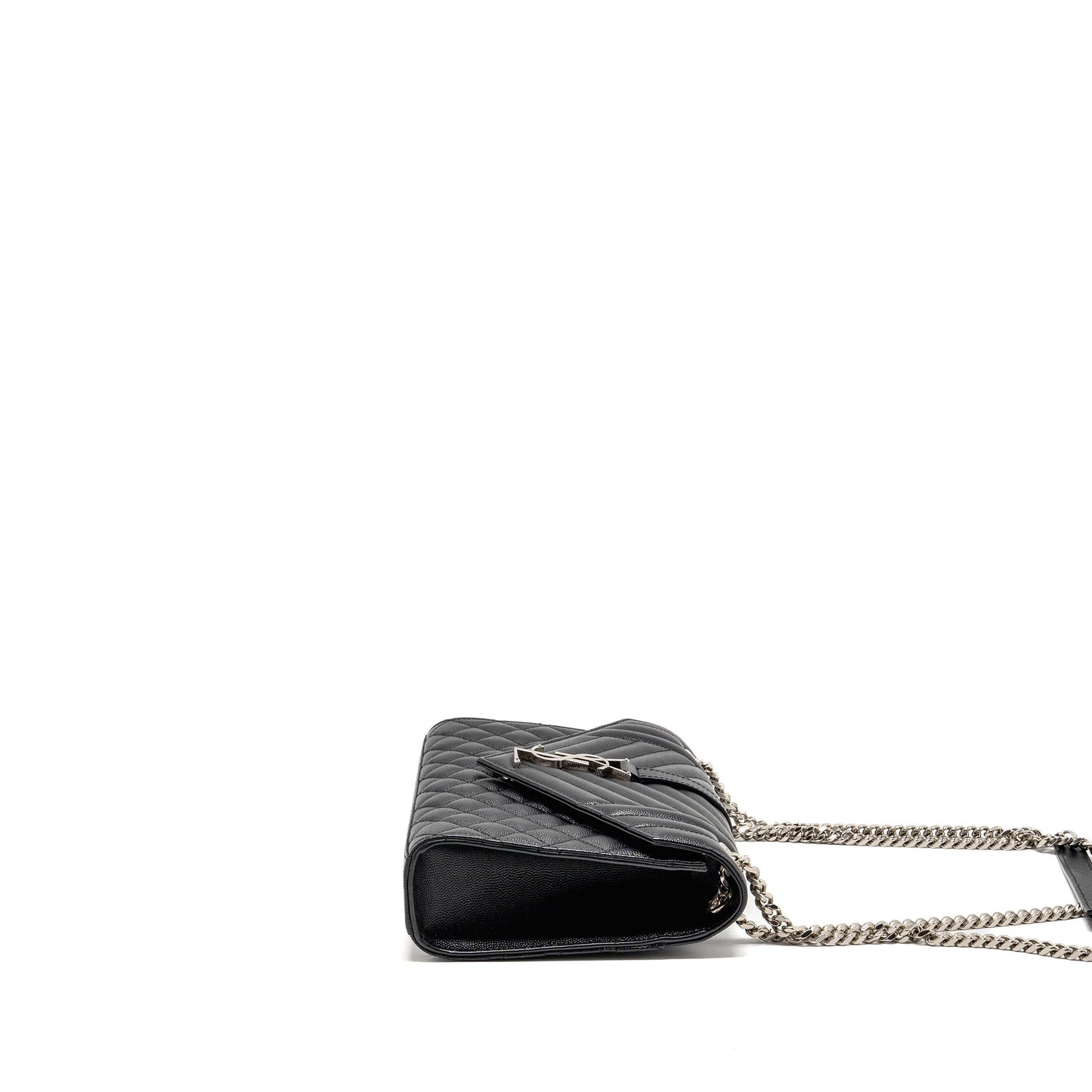 Saint Laurent/Ysl Medium Envelop Purse Grained Calfskin Black