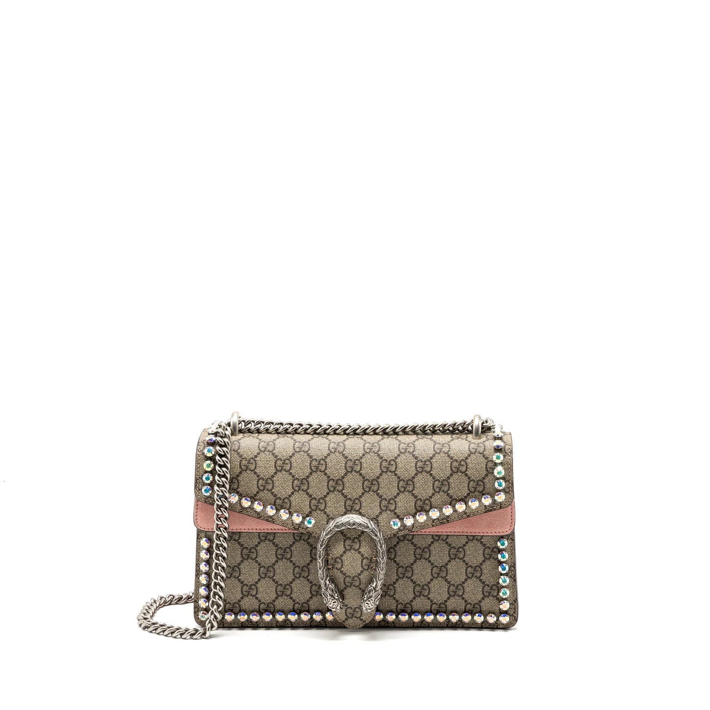 Gucci Dionysus Mini Purse Supreme Canvas/Suede Pink/Brown Limited Edition