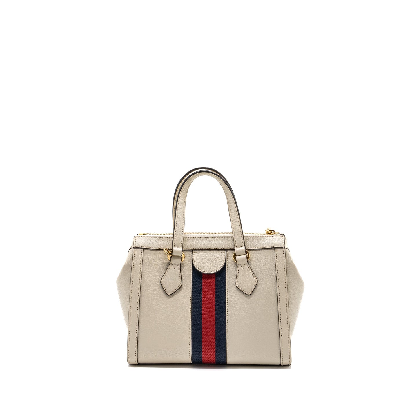 Gucci Ophidia Small Tote Purse Calfskin White/ Multicolour