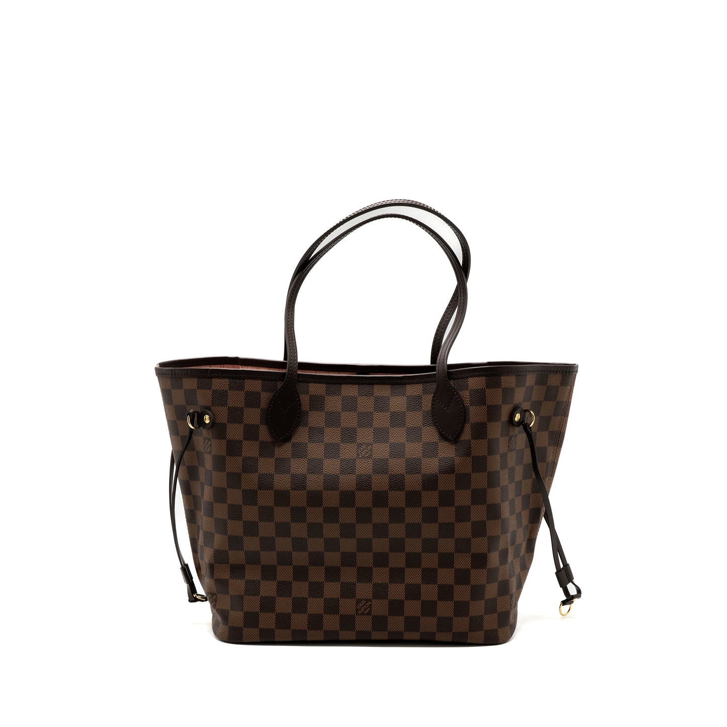 Louis Vuitton neverfull monogram damier ebene canvas / rose ballerina