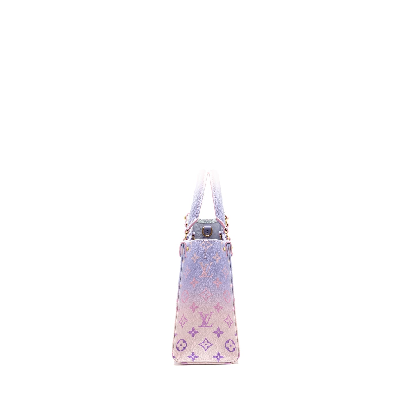 Louis Vuitton onthego calfskin sunrise pastel multicolour pink / purple