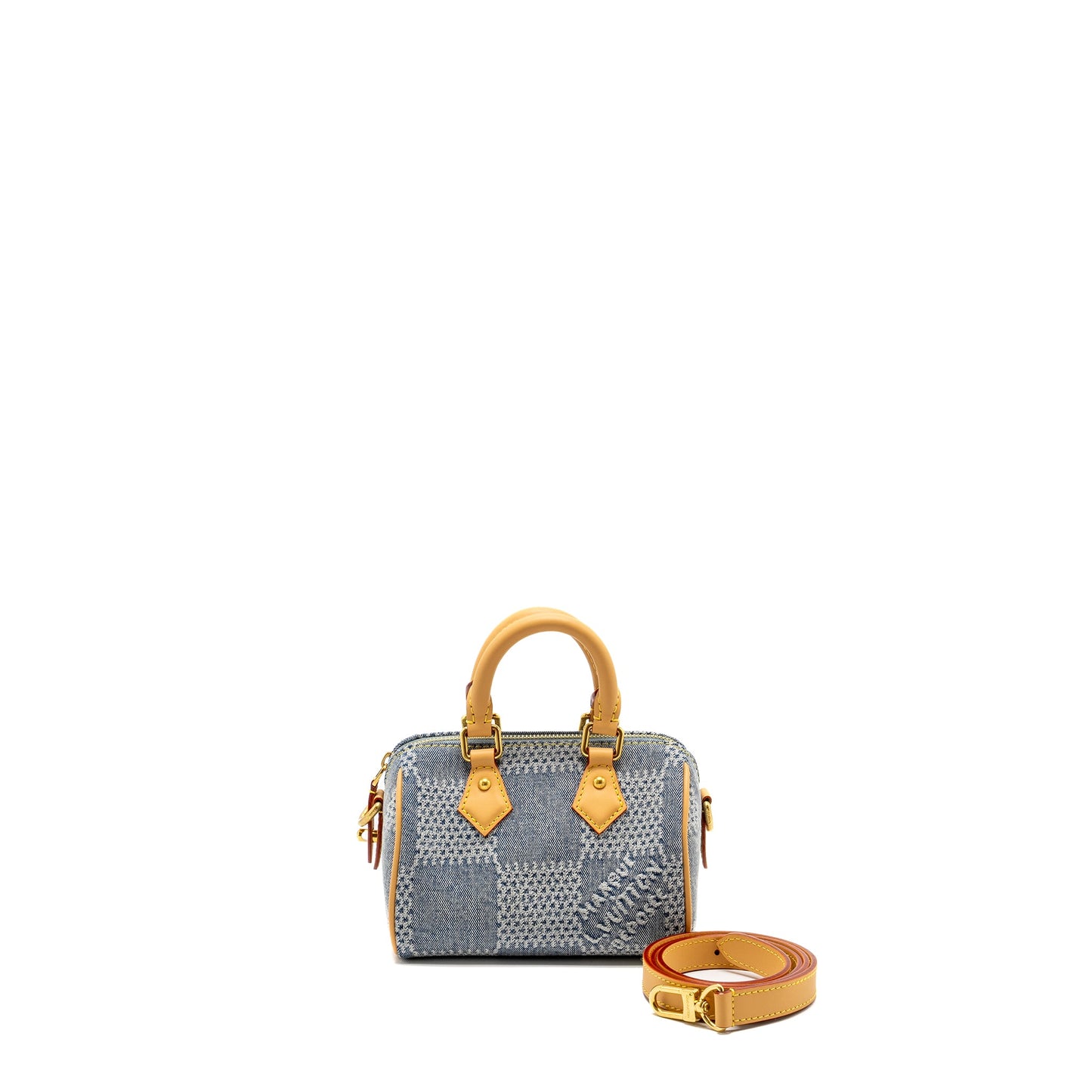 Louis Vuitton Speedy 18 Bandouliere Demier Denim Canvas