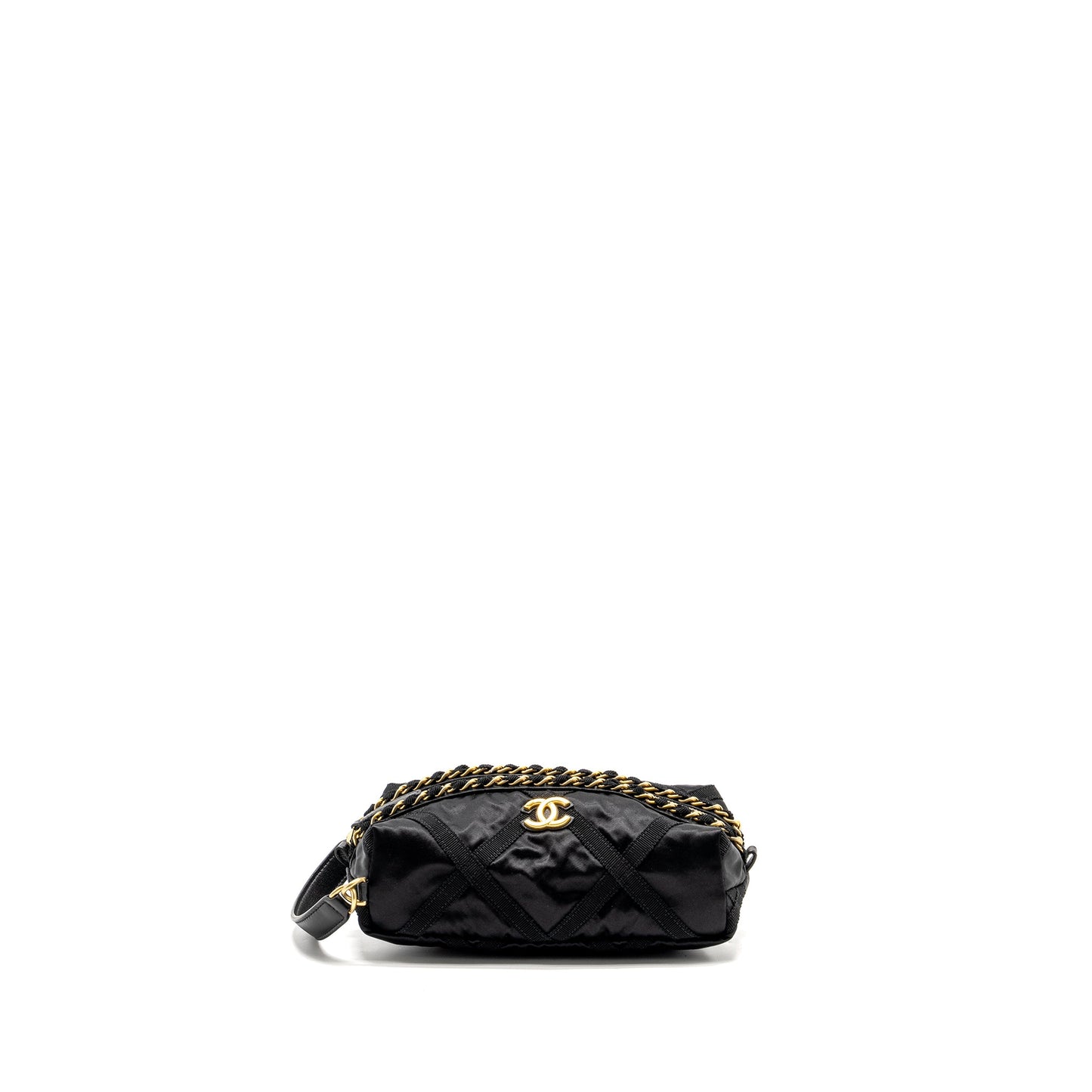 Chanel 22p Travel Pouch leep Mask Nylon Black GHW