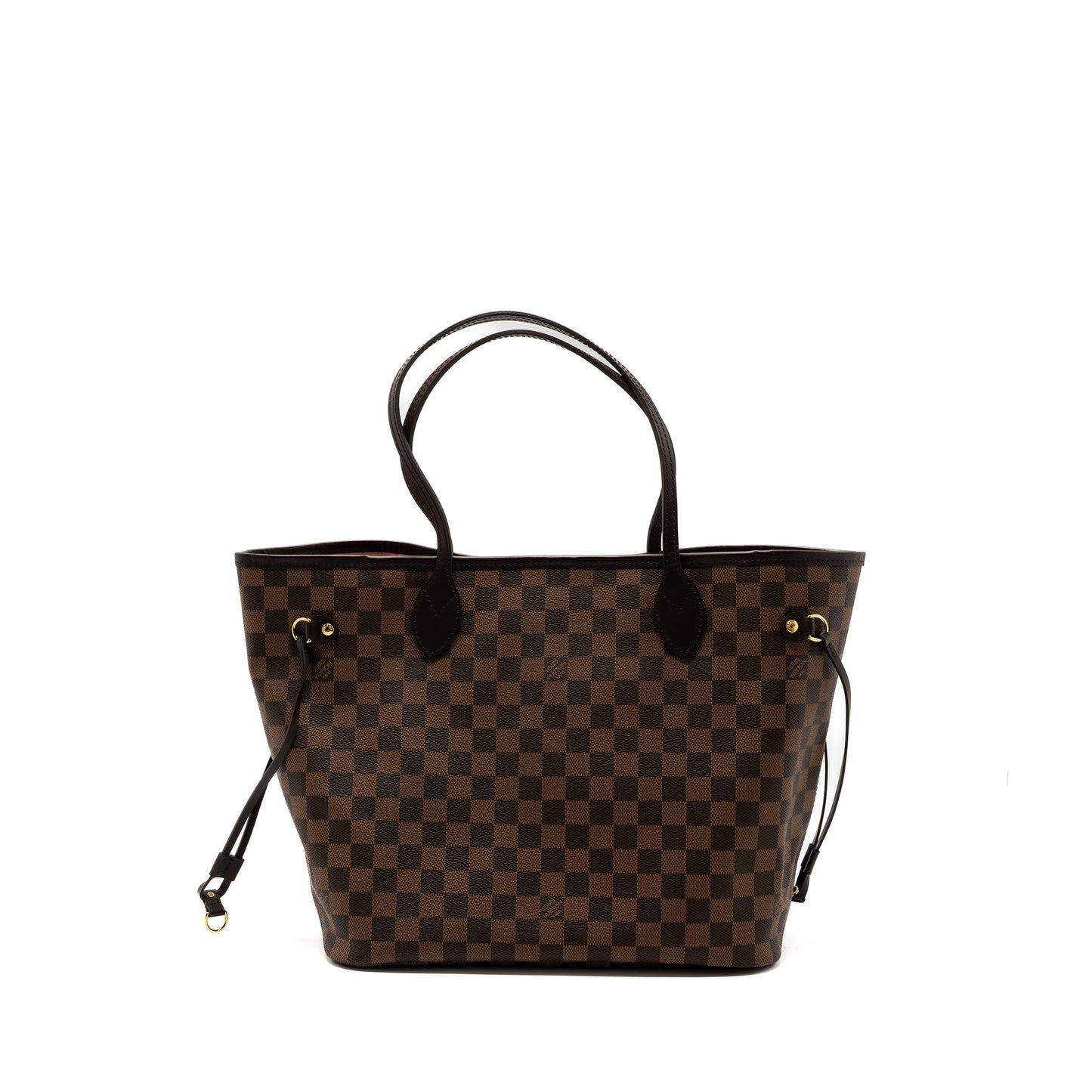Louis Vuitton neverfull monogram damier ebene canvas / rose ballerina