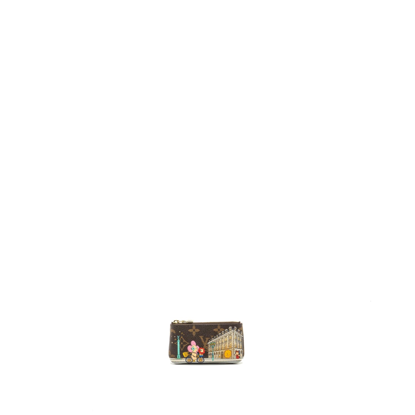 Louis Vuitton Vivienee Holiday Limited Print Key Pouch Monogram Canvas