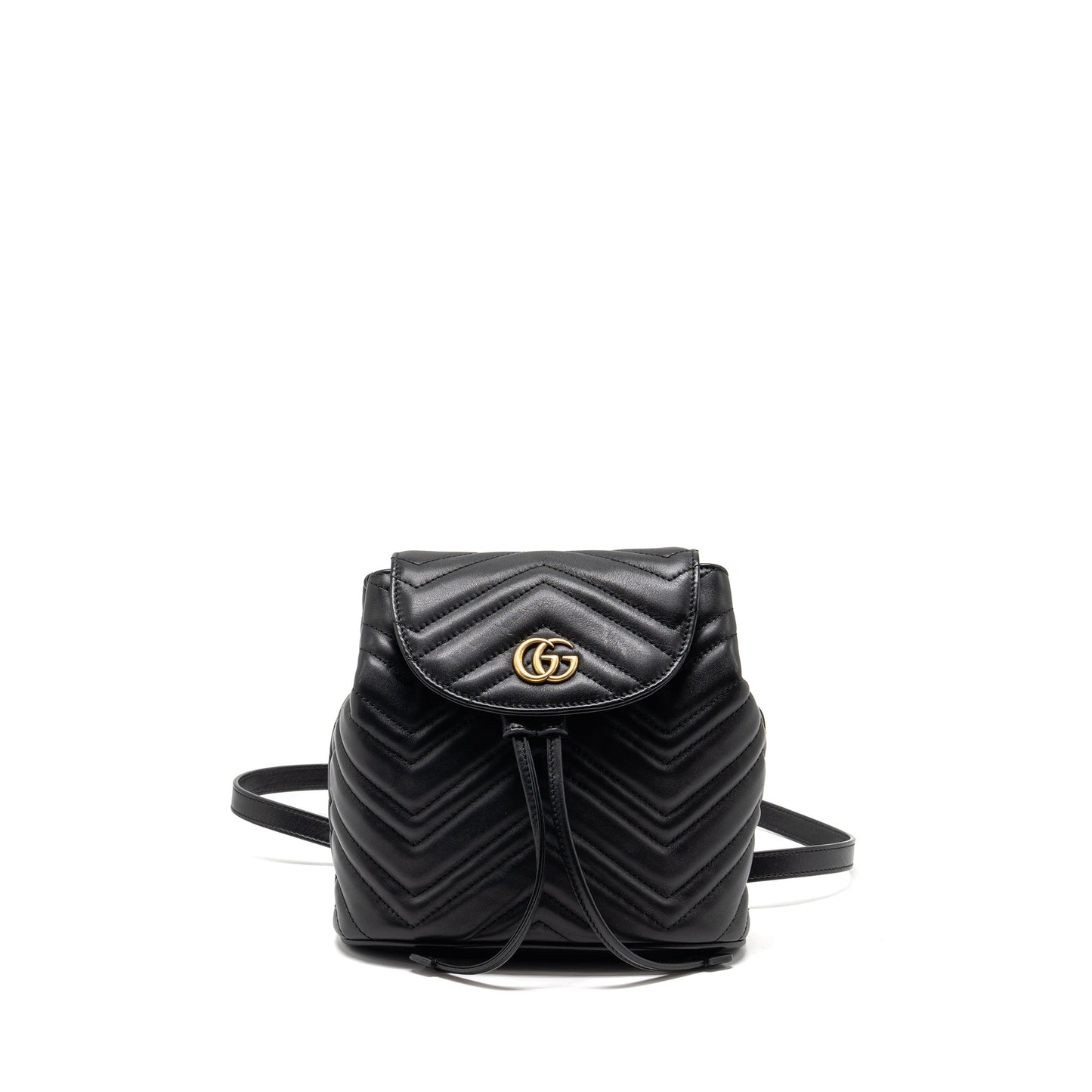 GUCCI Marmont Backpack Calfskin Black