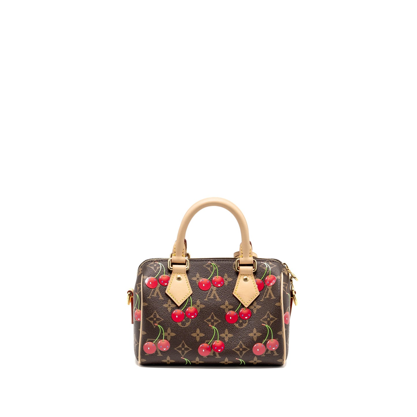Louis Vuitton x Takashi Murakami Speedy Bandouliere 20 Monogram Cherry Coated Canvas Multicoloured