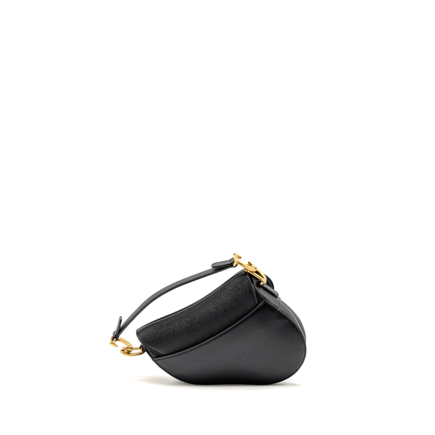 Dior Mini Saddle Purse Calfskin Black