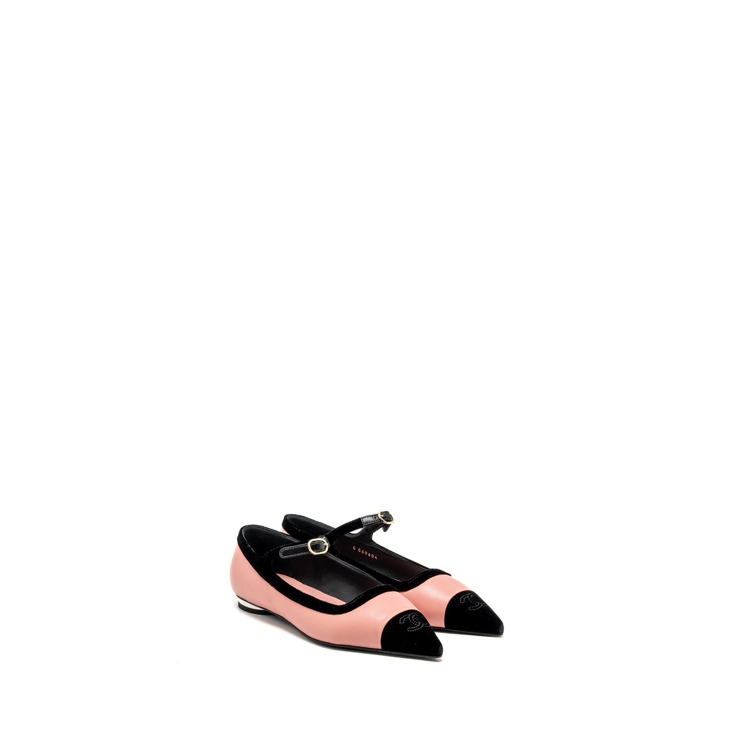 Chanel size 36.5 merry Janeâs shoes pink / black