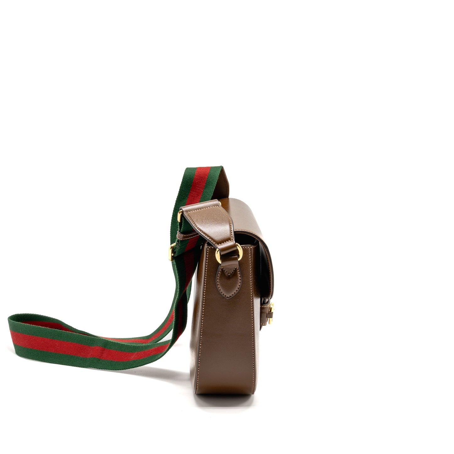 Gucci Horsebit 1955 Large Mini Purse Leather Brown