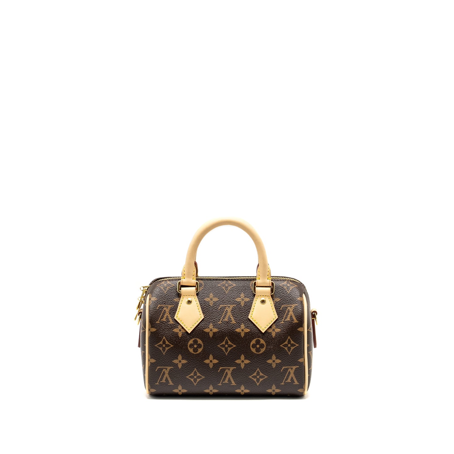 LOUIS VUITTON Speedy Bandouliere 20 Monogram Canvas Black Strap
