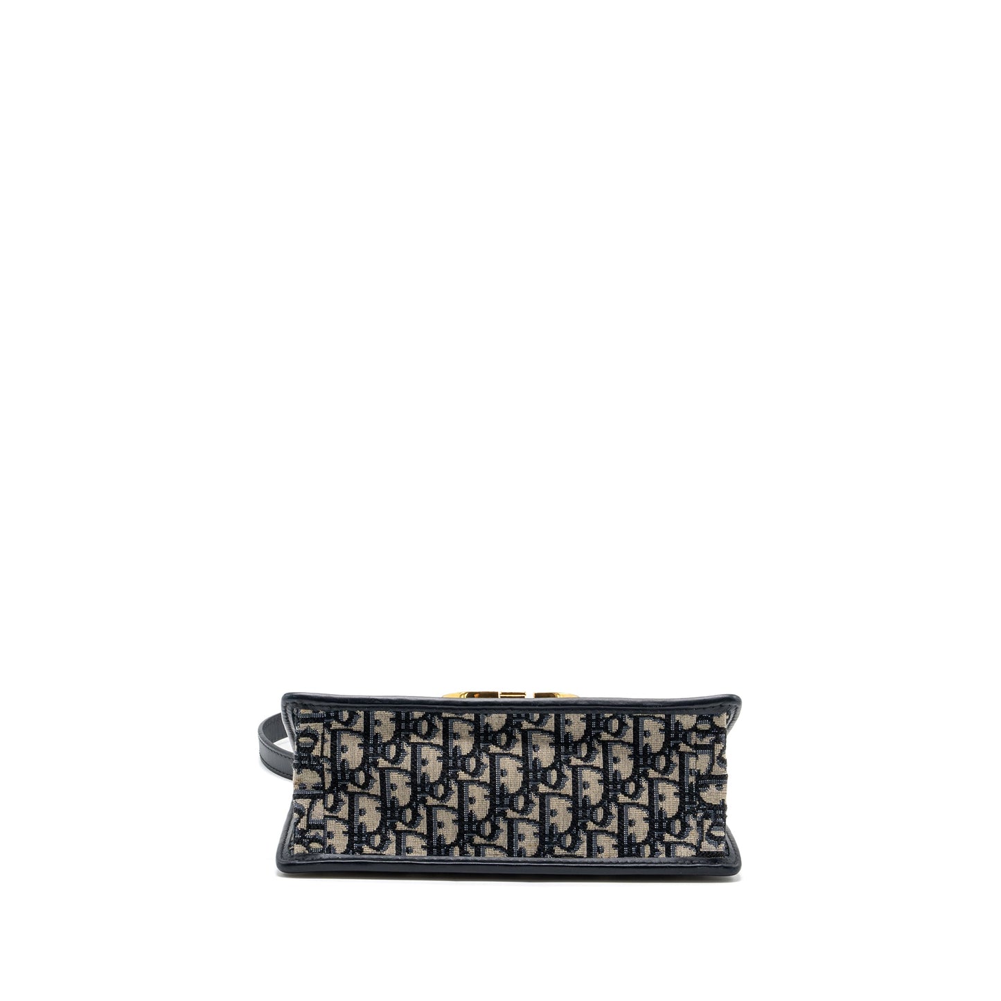 Dior 30 Montaigne Purse Blue Dior Oblique Jacquard Canvas/ Leather