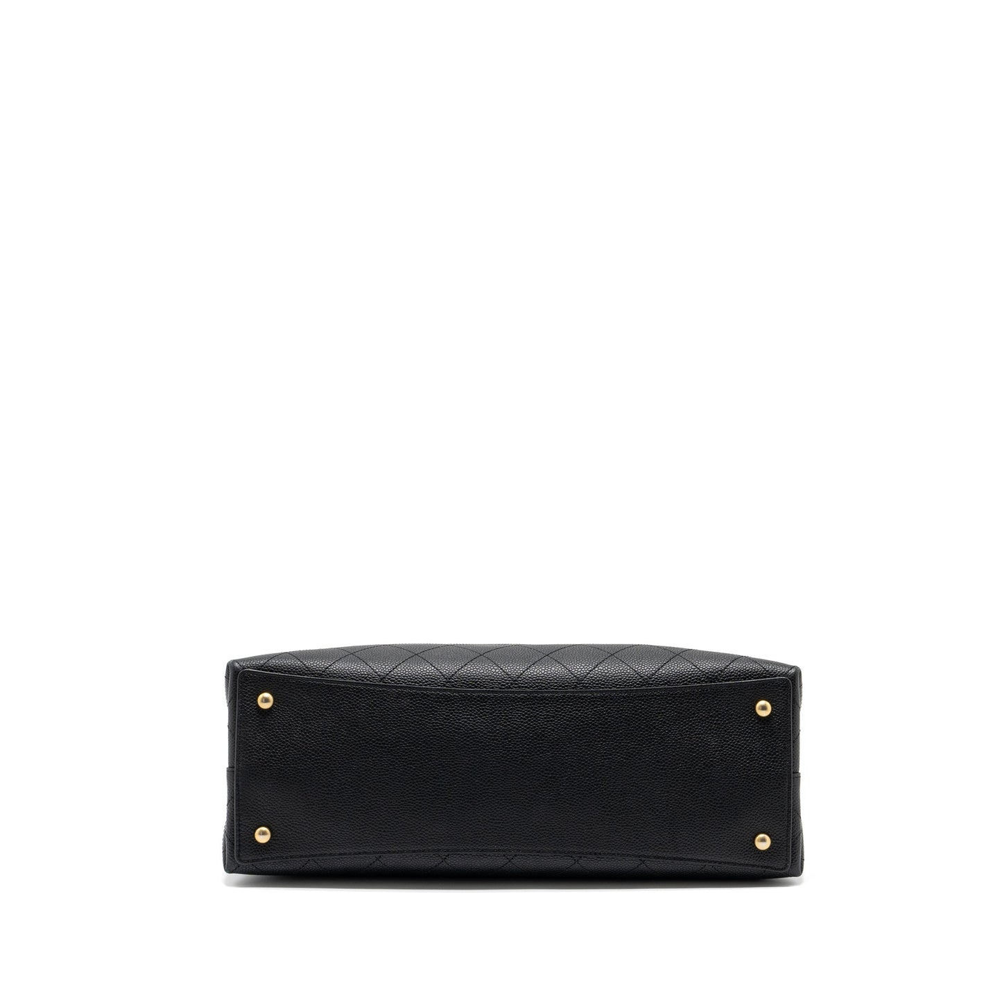 Chanel Chains Tote Bag Caviar Black Brushed GHW