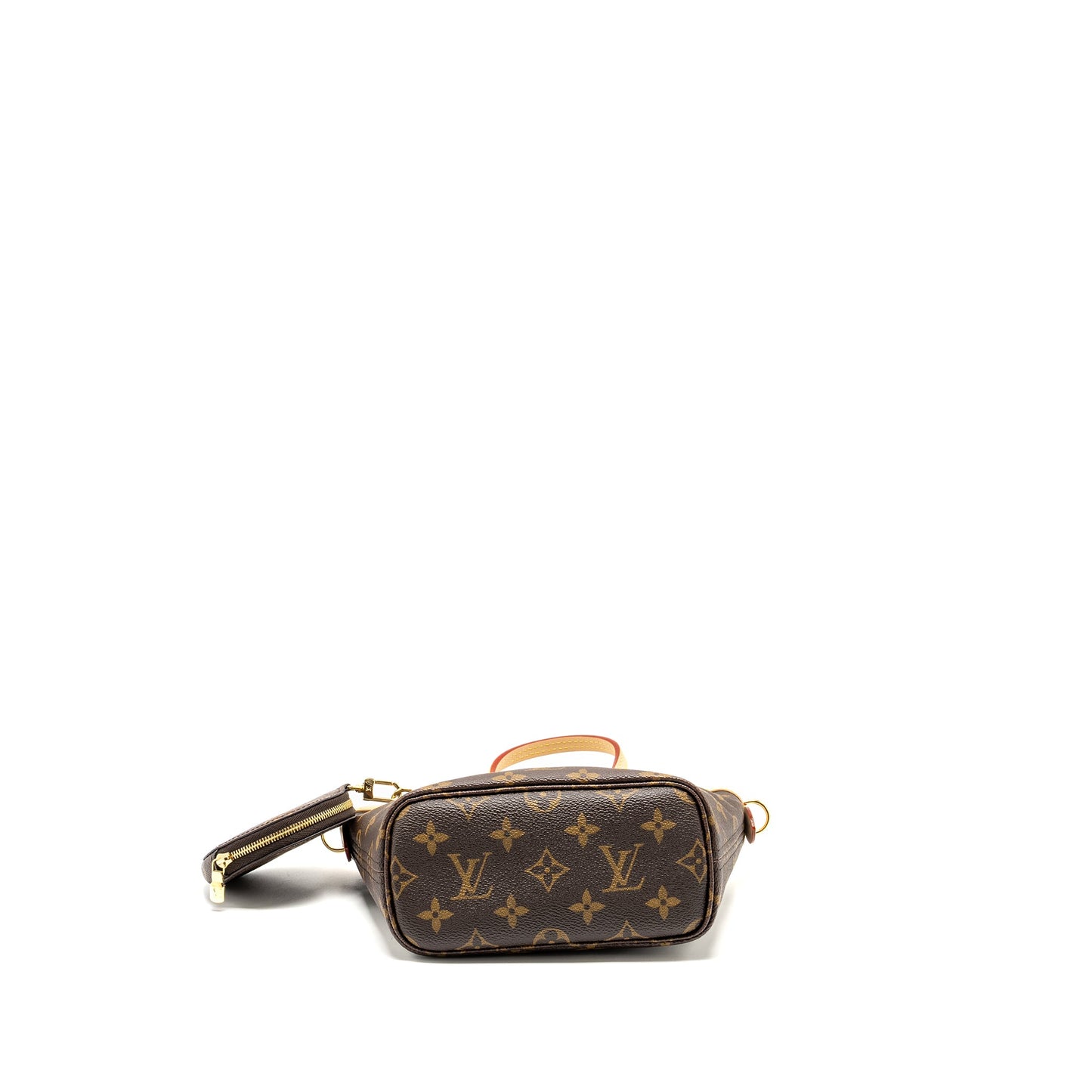Louis Vuitton Neverfull Beige Strap Monogram Canvas