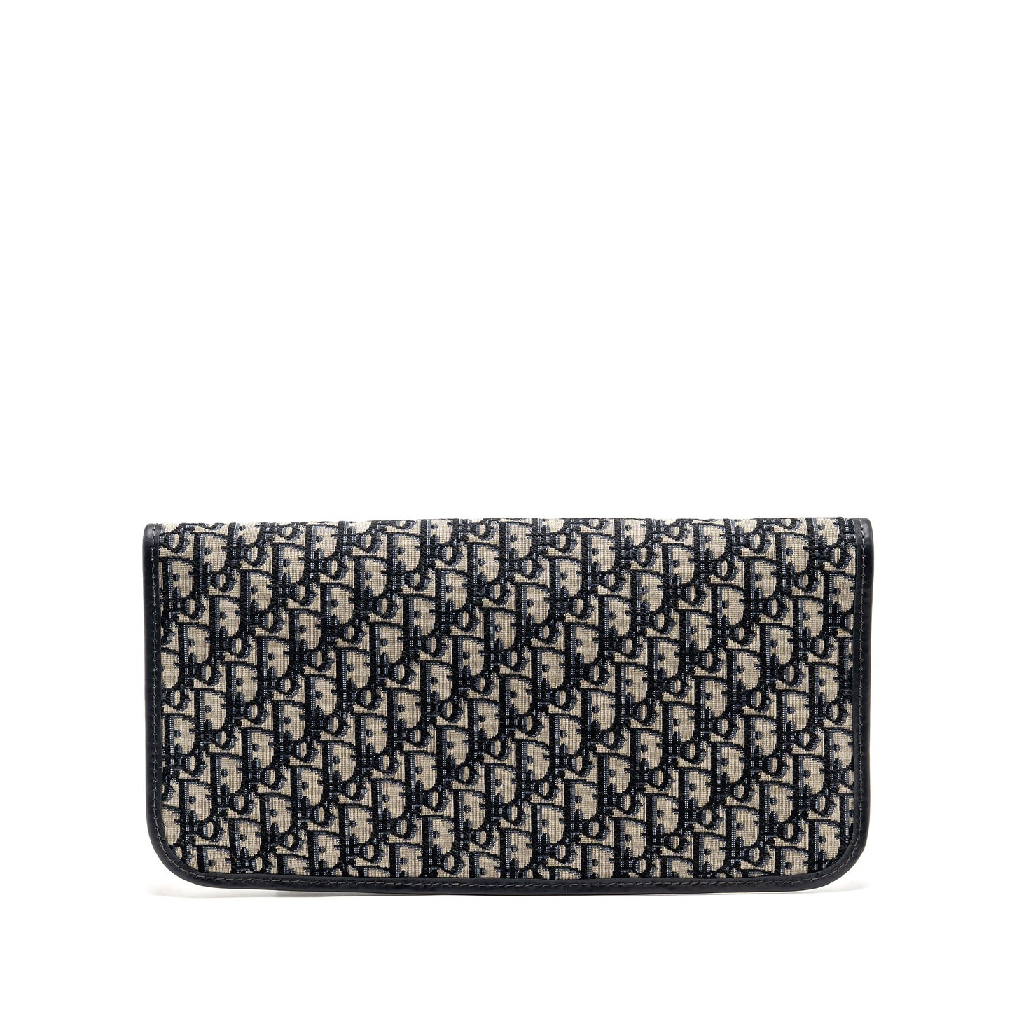 Dior Folder Clutch Oblique Canvas/Calfskin Blue