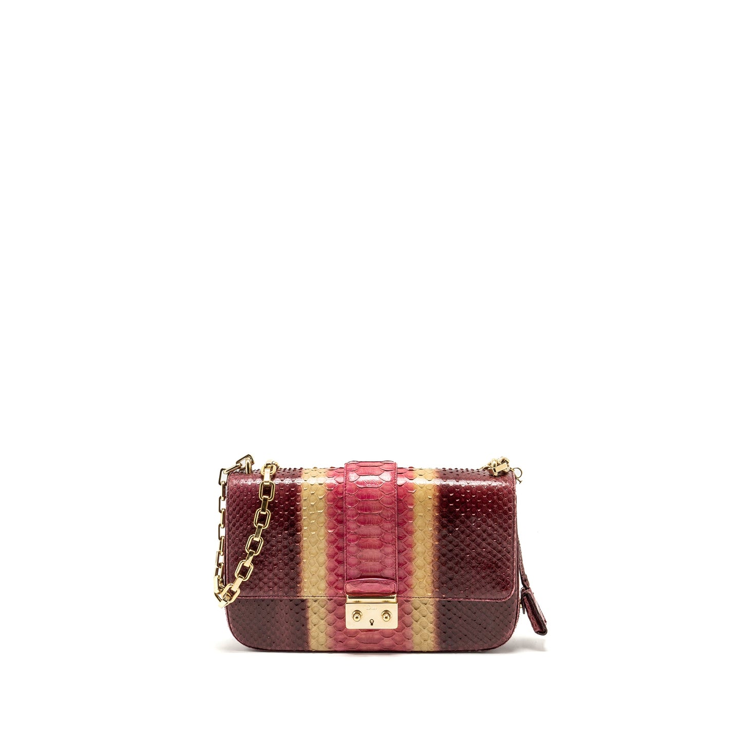 Miss Dior Medium Flap Purse Python Multicolour