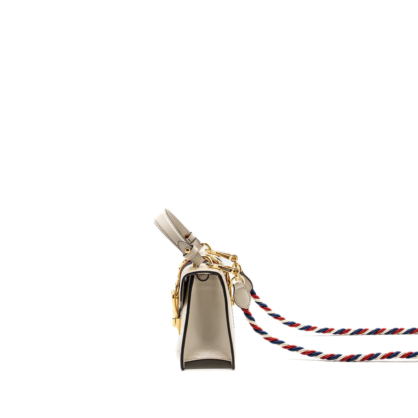 Gucci Sylvie Top Handle Purse Limited Edition leather White