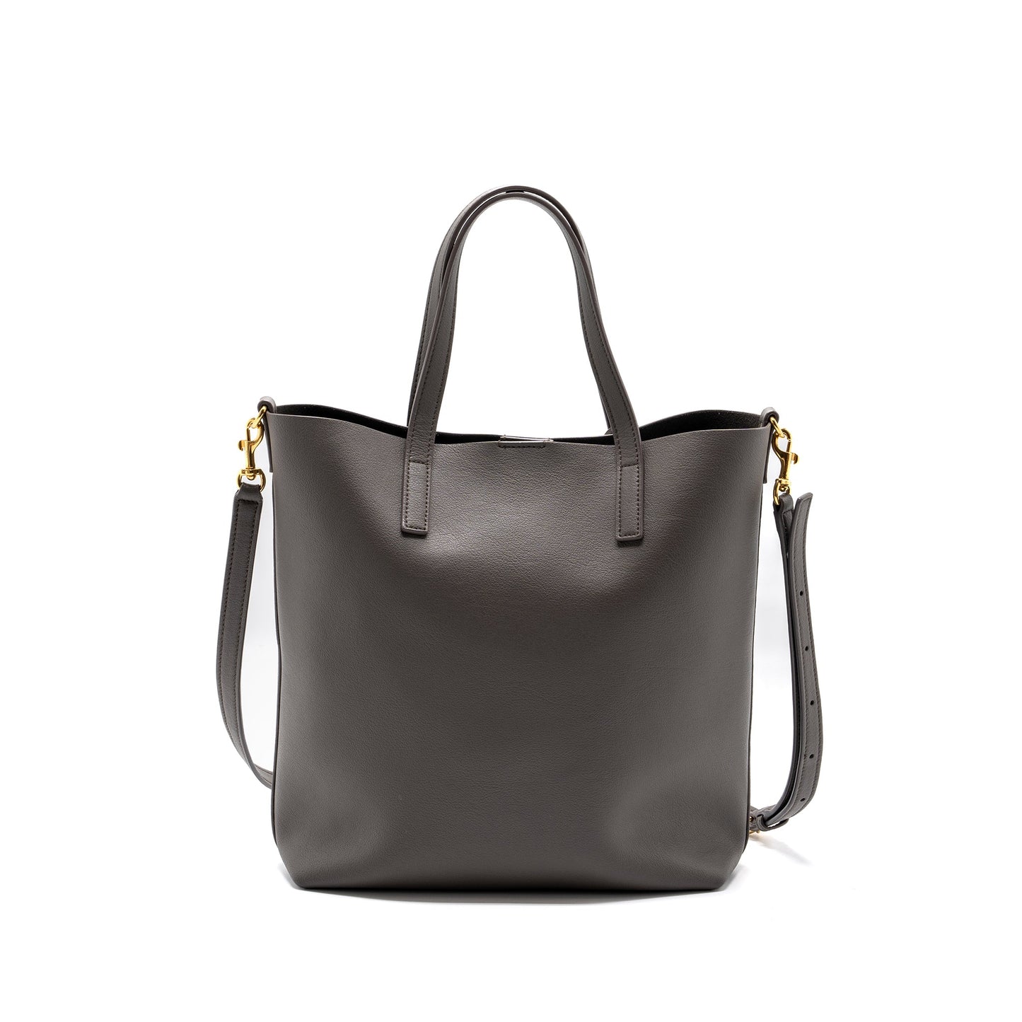 Saint Laurent toy shopping north / south Purse leather grey