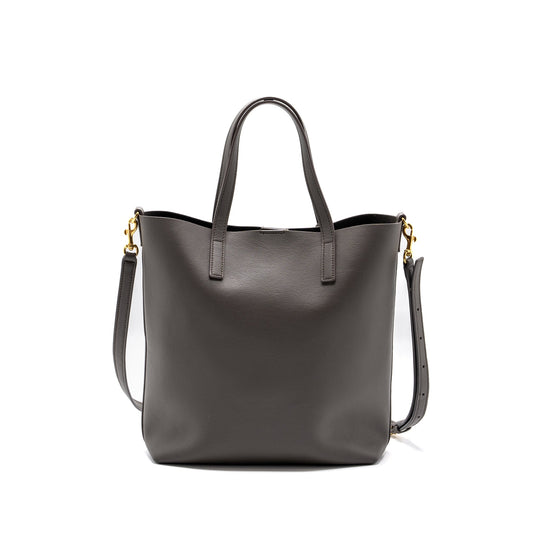 Saint Laurent toy shopping north / south Purse leather grey
