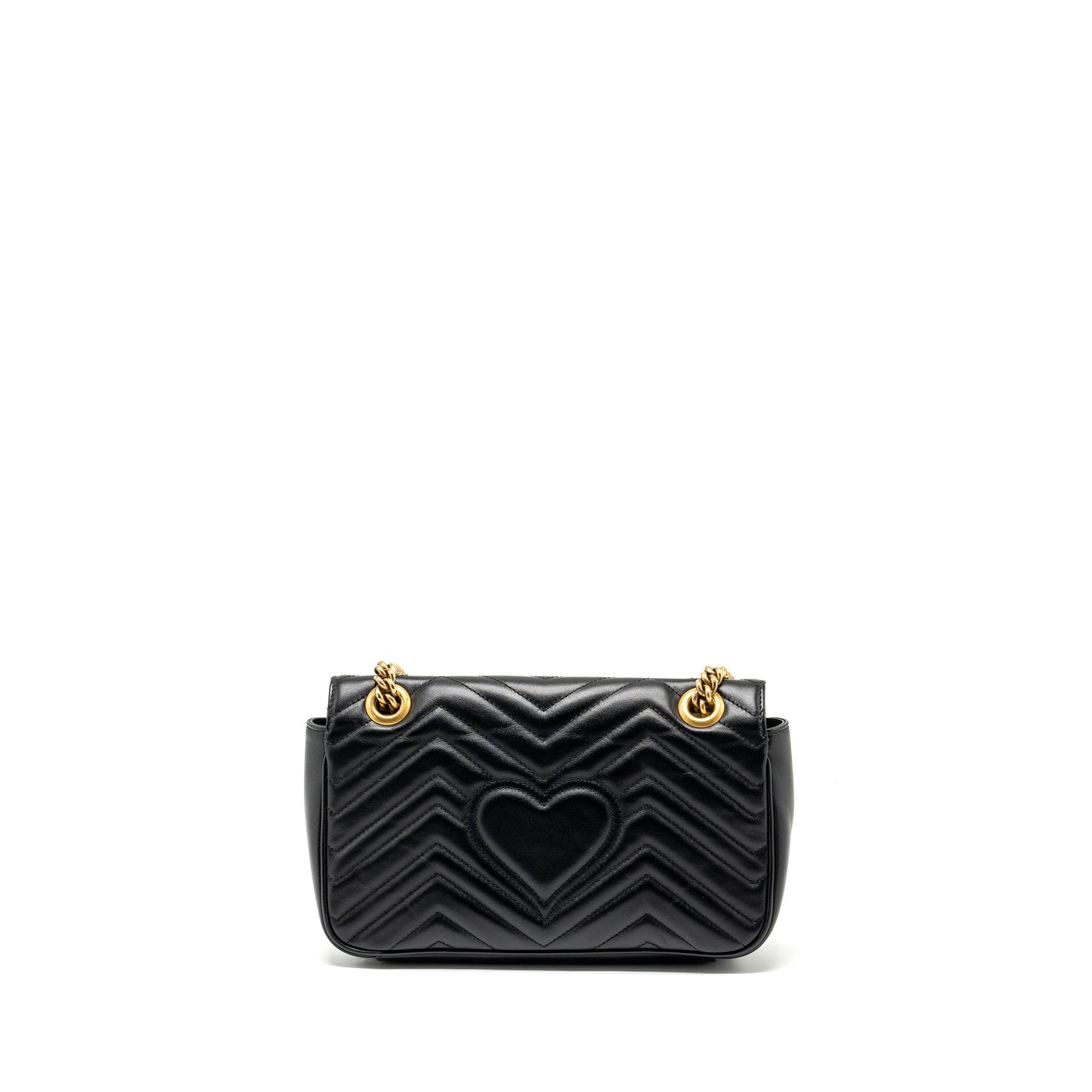 GUCCI SMALL MARMONT Purse CALFSKIN BLACK