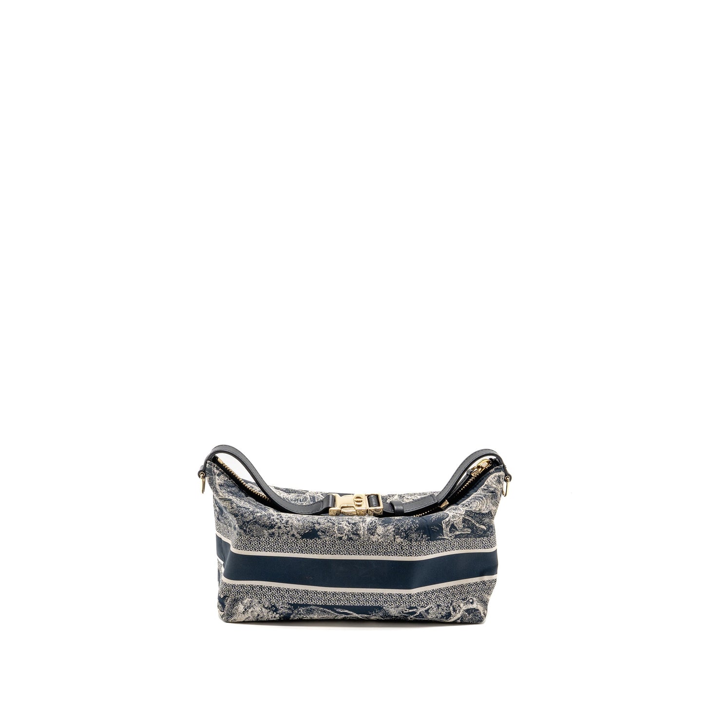 Dior Medium DiorTravel Nomad Pouch Toile de Jouy Reverse Technical Fabric Blue