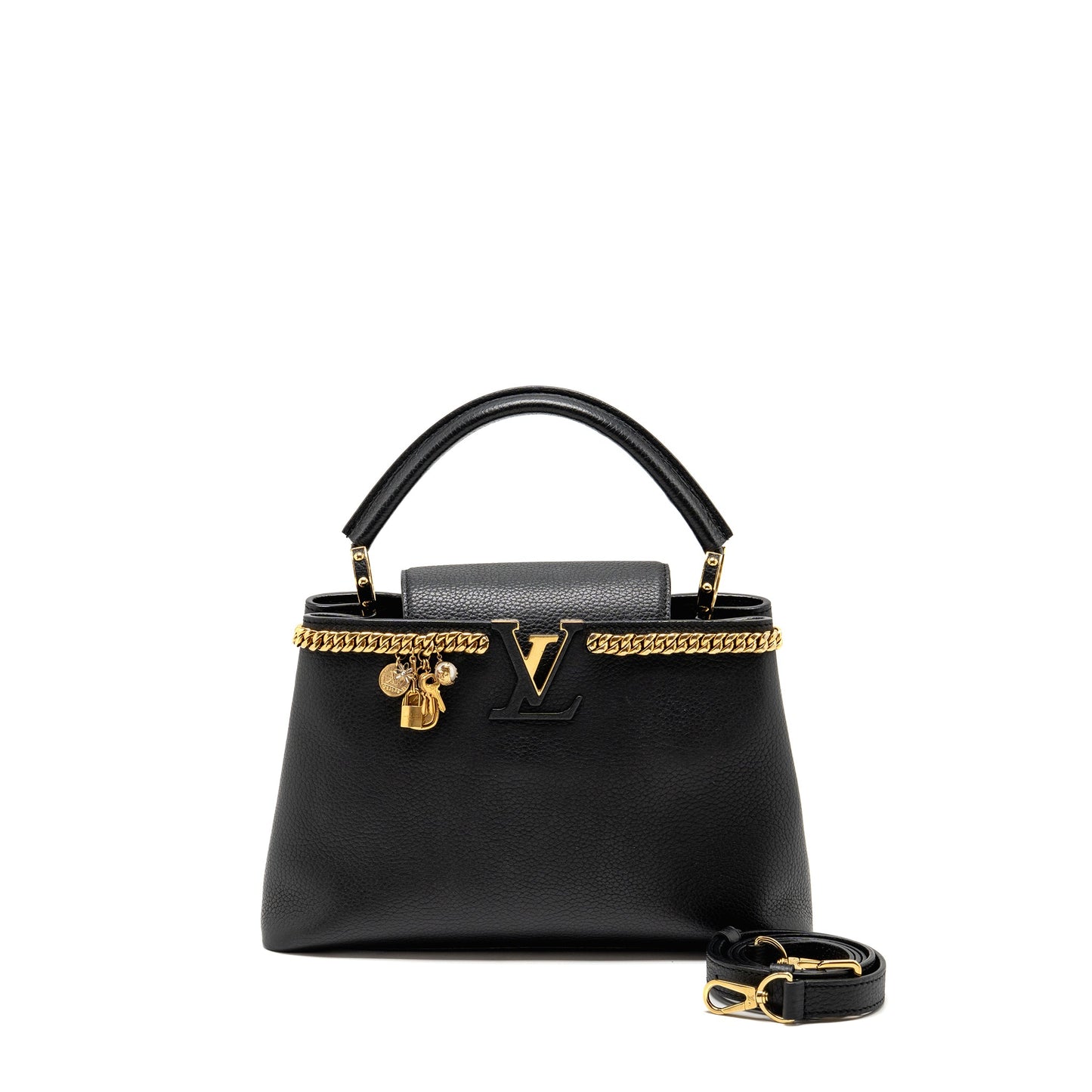 Louis Vuitton Capucines calfskin black
