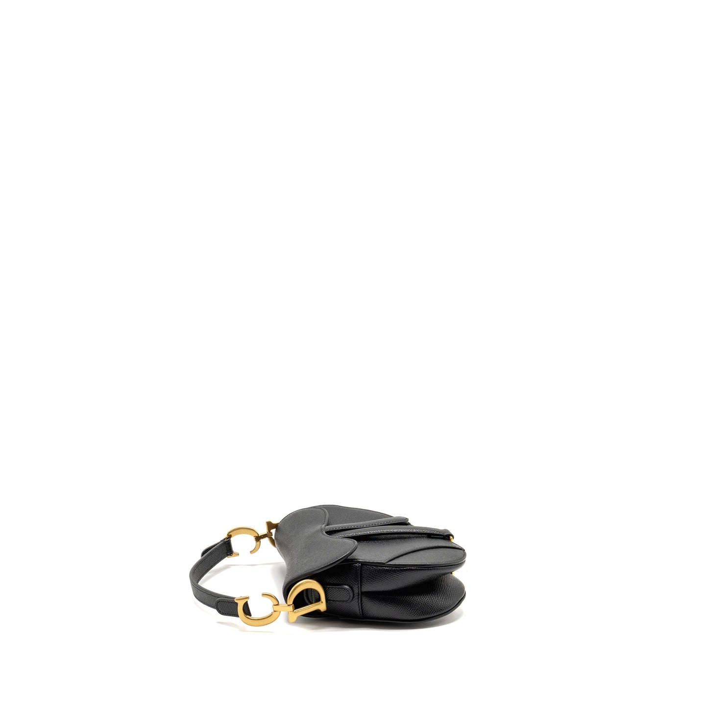 Dior Mini Saddle Purse Calfskin Black