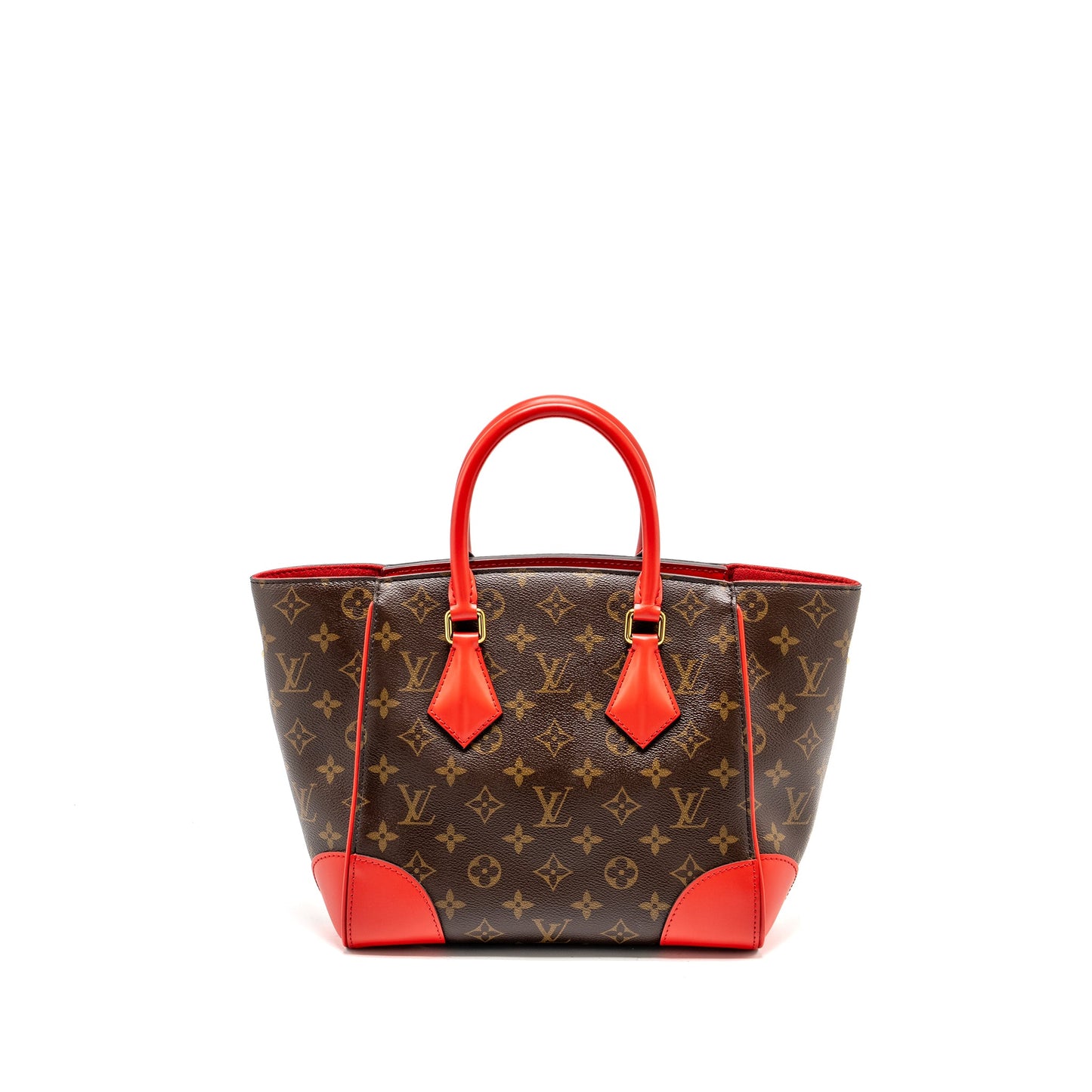 Louis Vuitton Phenix Top Handle Mini Purse Monogram Canvas Red