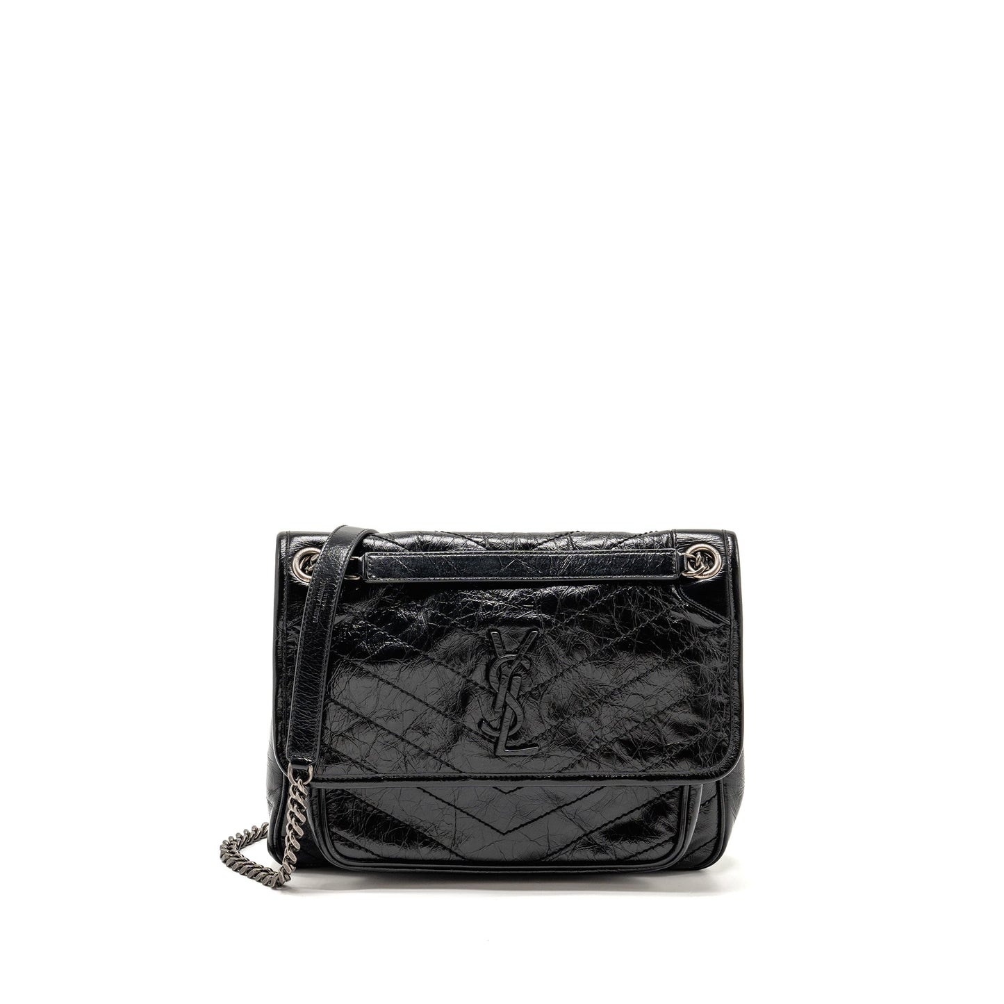 Saint Laurent/ Medium Niki Purse Vintage Calfskin Black