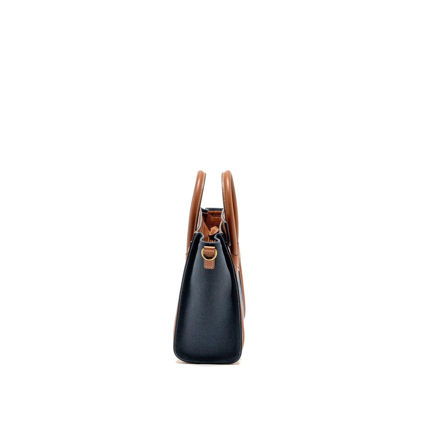 Celine Nano Luggage Purse Calfskin/Denim Tan/Navy