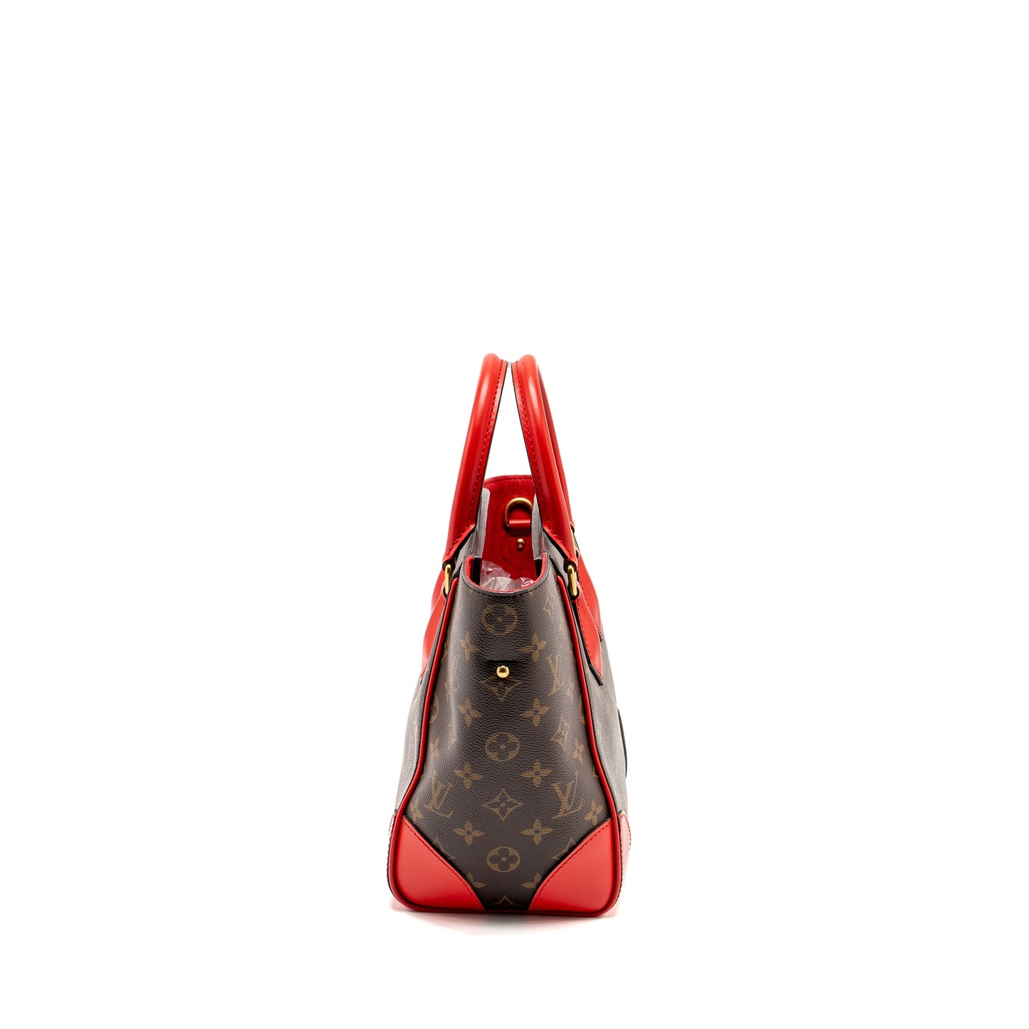 Louis Vuitton Phenix Top Handle Mini Purse Monogram Canvas Red